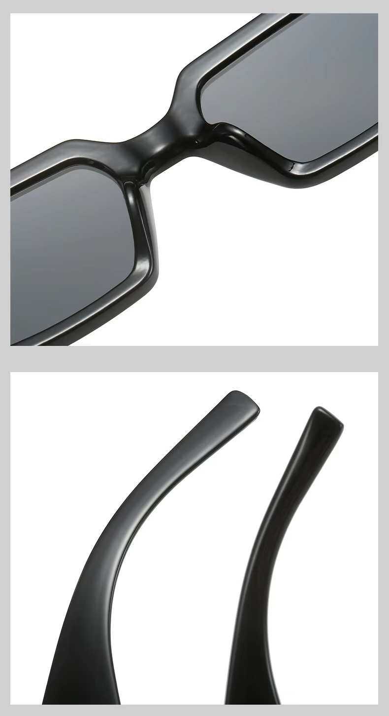 AUGEN Modern Rectangular Arrow Plastic Unisex Sunglasses UV 400 Protected Medium Size (214-C2)