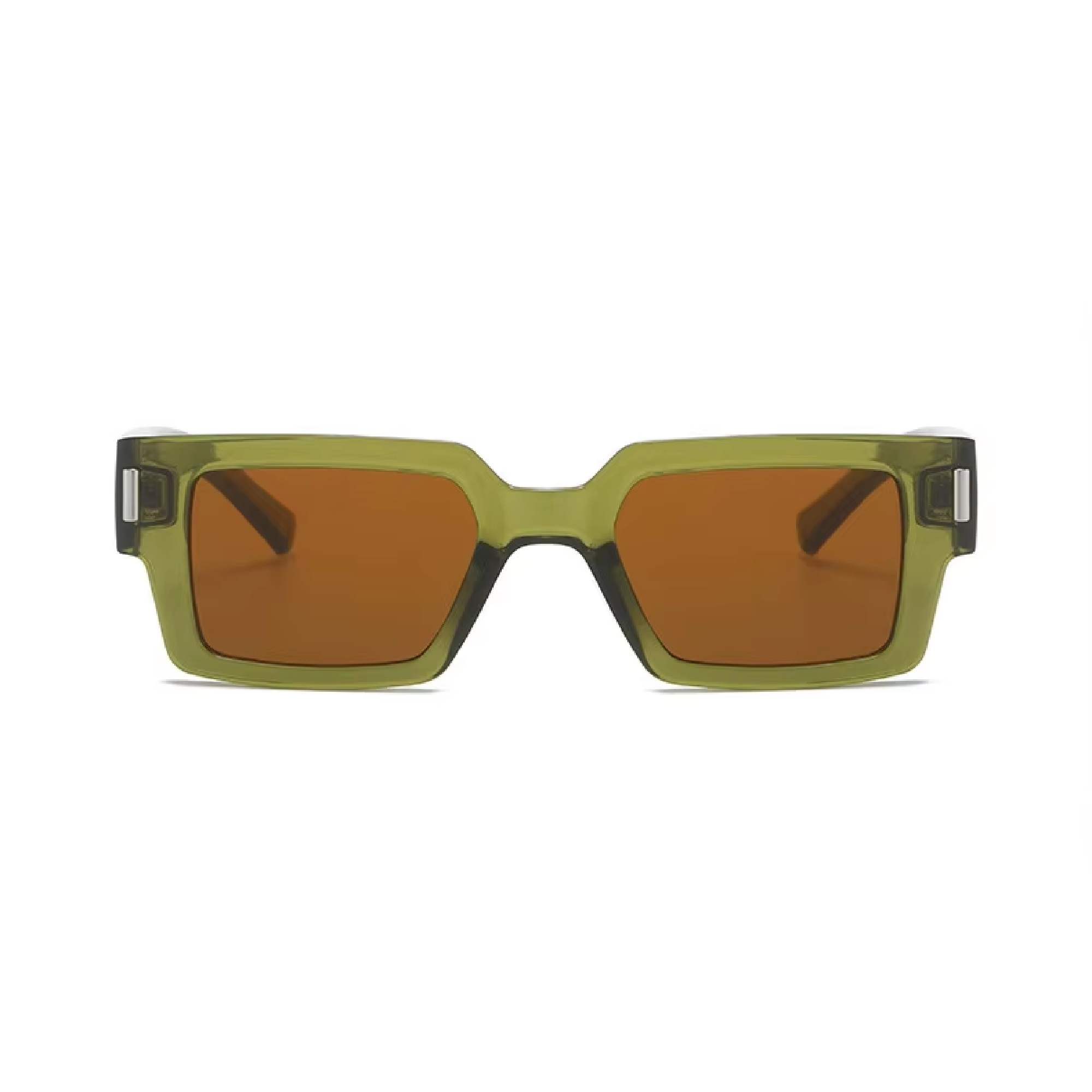 AUGEN Modern Rectangular Arrow Plastic Unisex Sunglasses UV 400 Protected Medium Size (214-C4)