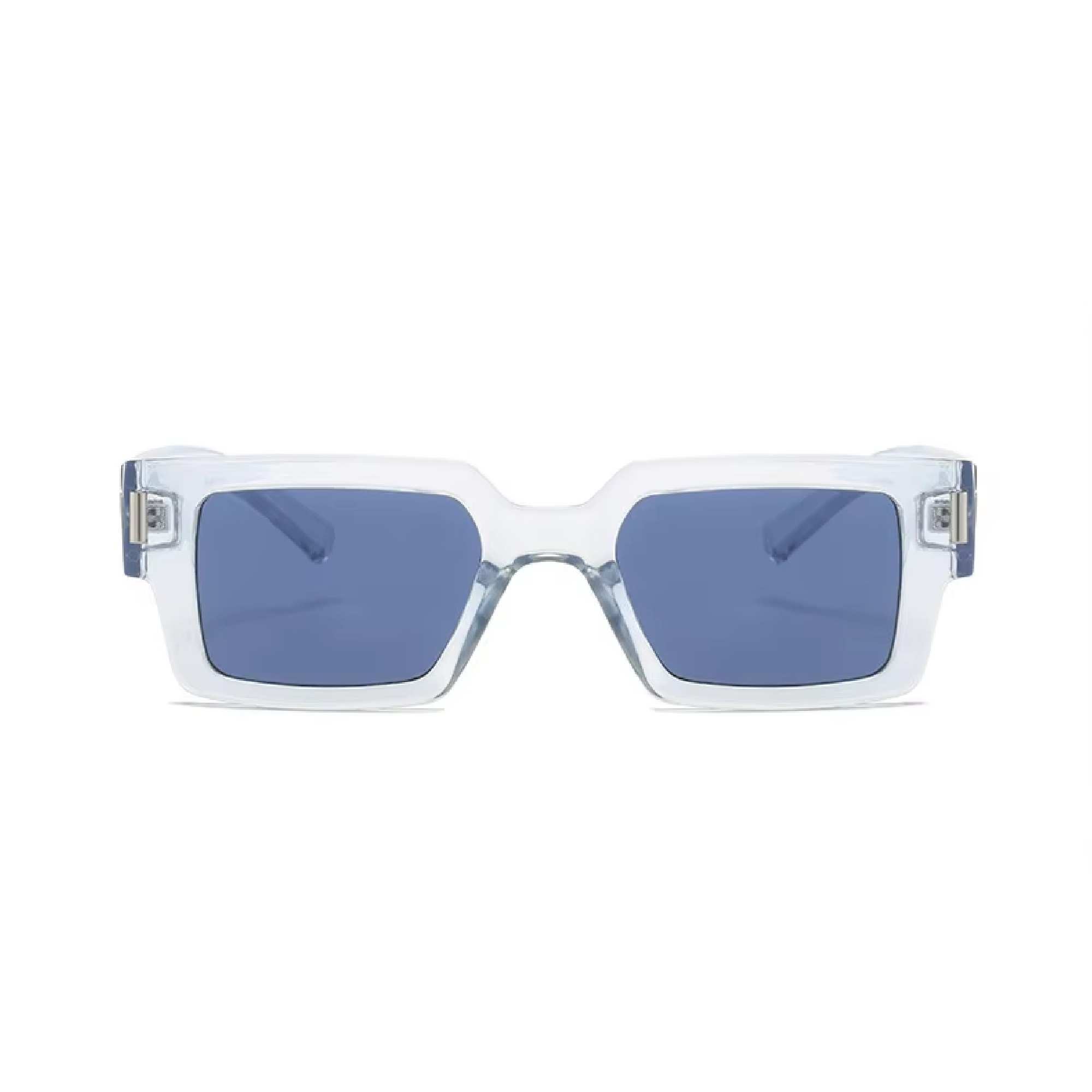 AUGEN Modern Rectangular Arrow Plastic Unisex Sunglasses UV 400 Protected Medium Size (214-C6)