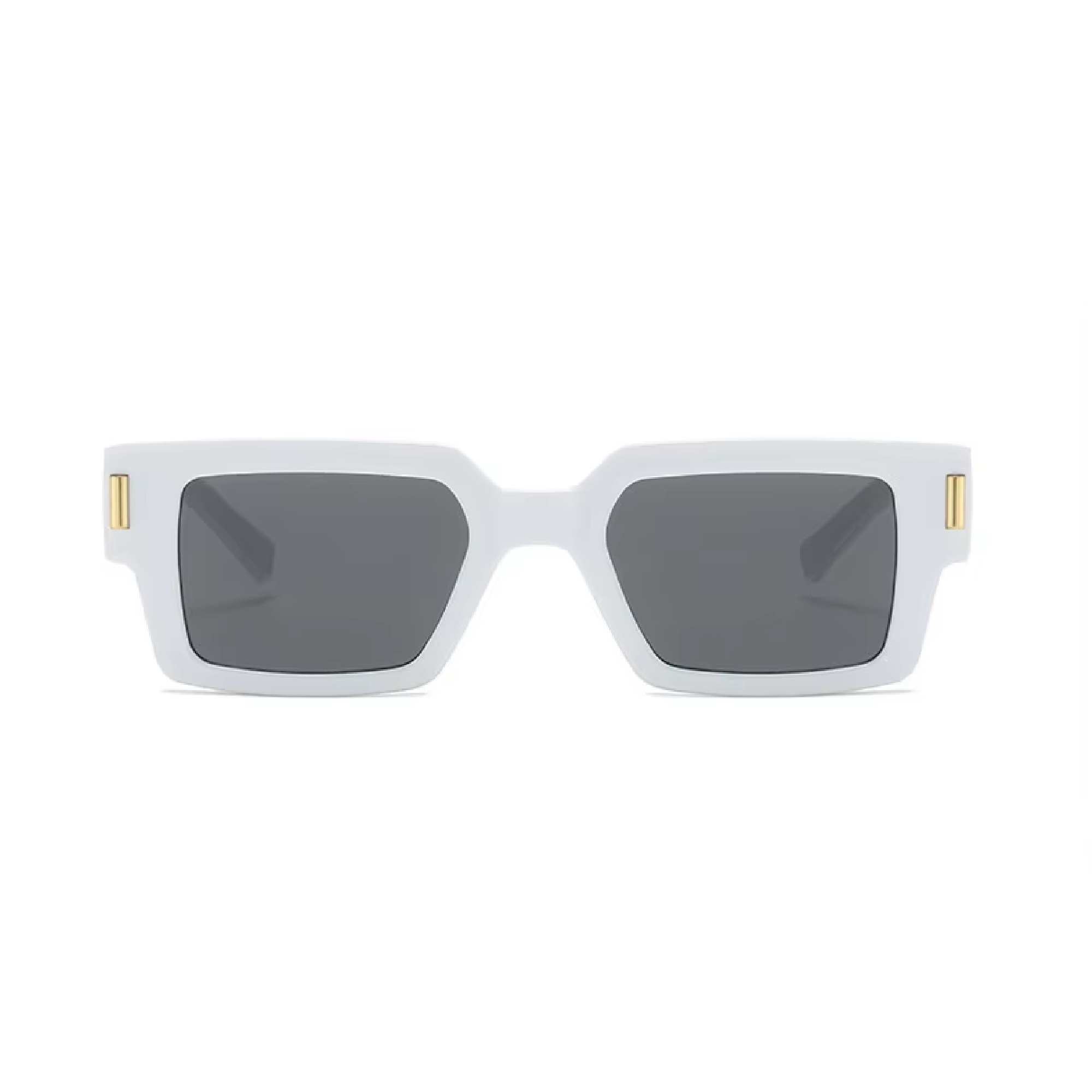 AUGEN Modern Rectangular Arrow Plastic Unisex Sunglasses UV 400 Protected Medium Size (214-C7)