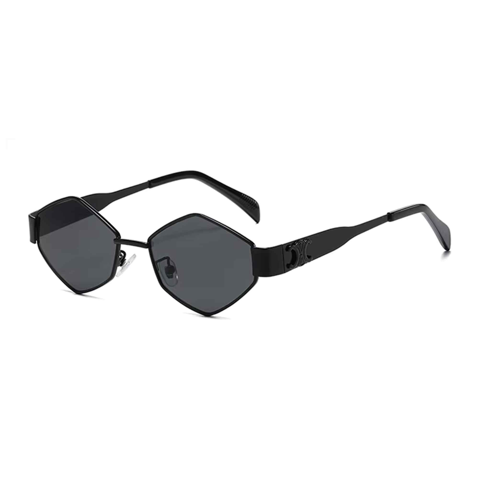 AUGEN Minimalist Hexagonal Sunglasses UV 400 Protected Unisex Small Size (218-C1)