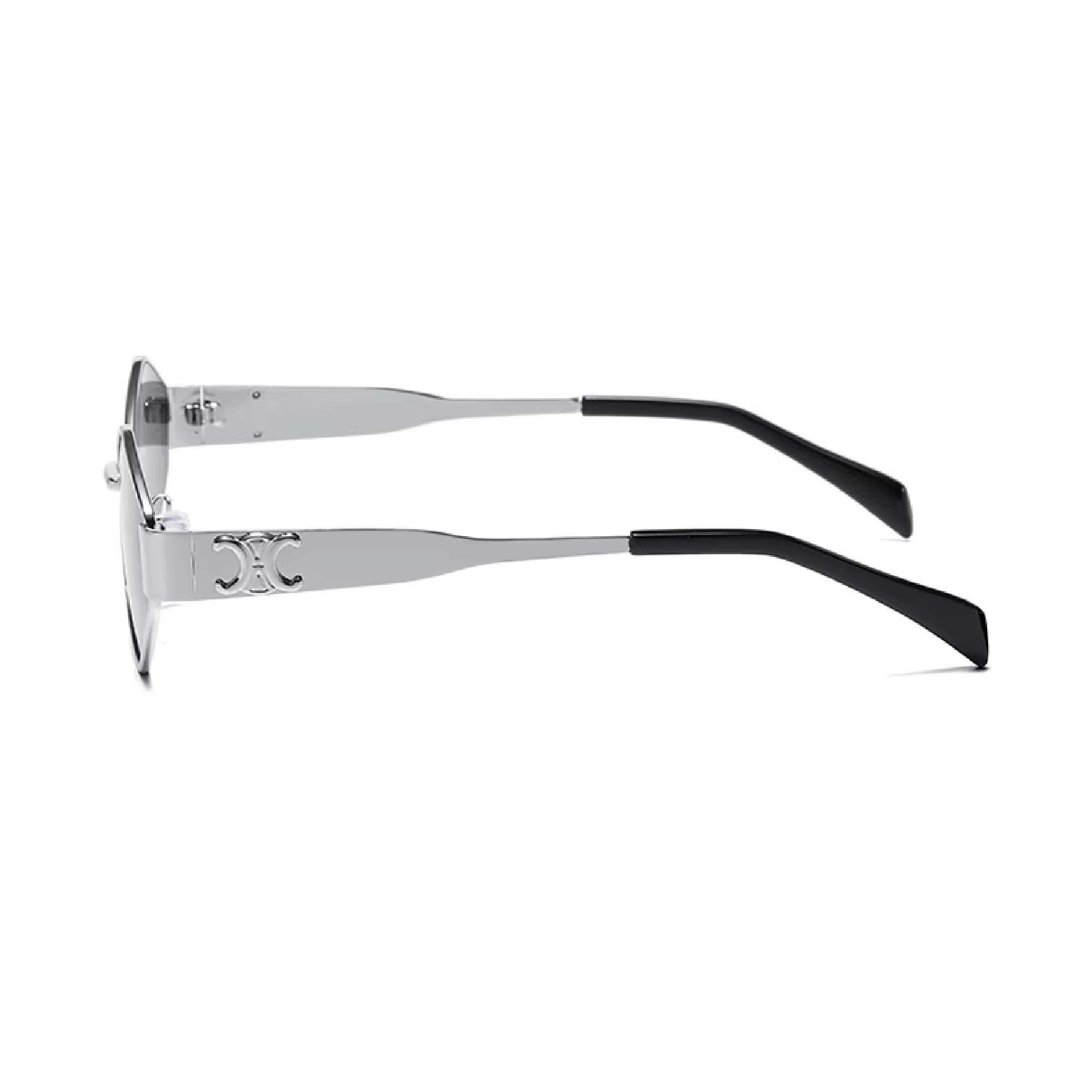 AUGEN Minimalist Hexagonal Sunglasses UV 400 Protected Unisex Small Size (218-C2)