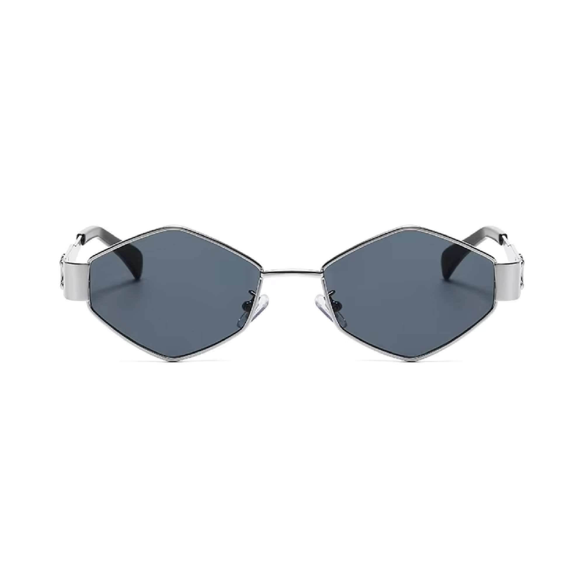 AUGEN Minimalist Hexagonal Sunglasses UV 400 Protected Unisex Small Size (218-C2)