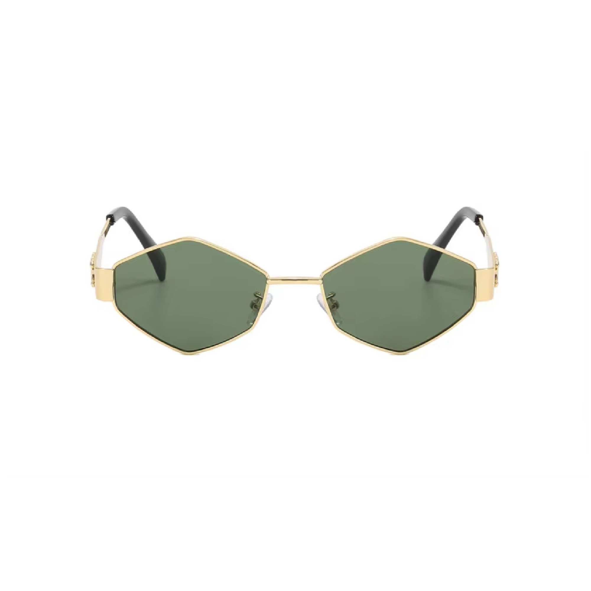 AUGEN Minimalist Hexagonal Sunglasses UV 400 Protected Unisex Small Size (218-C4)