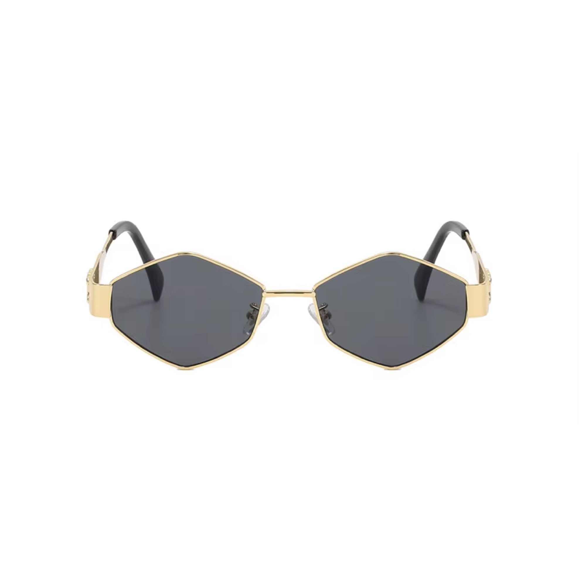 AUGEN Minimalist Hexagonal Sunglasses UV 400 Protected Unisex Small Size (218-C6)