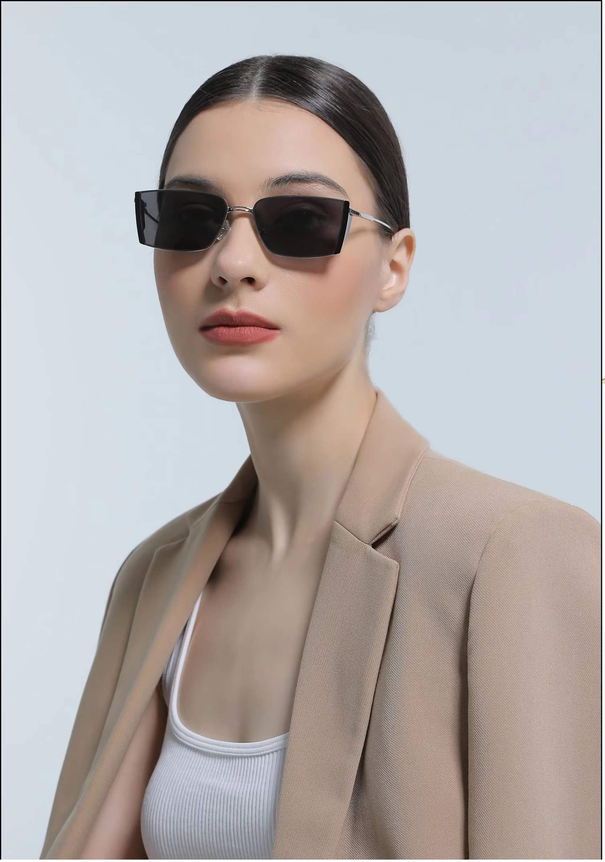 AUGEN Modern Cat Eye Sunglasses UV 400 Protected Women Medium Size (221-C5)