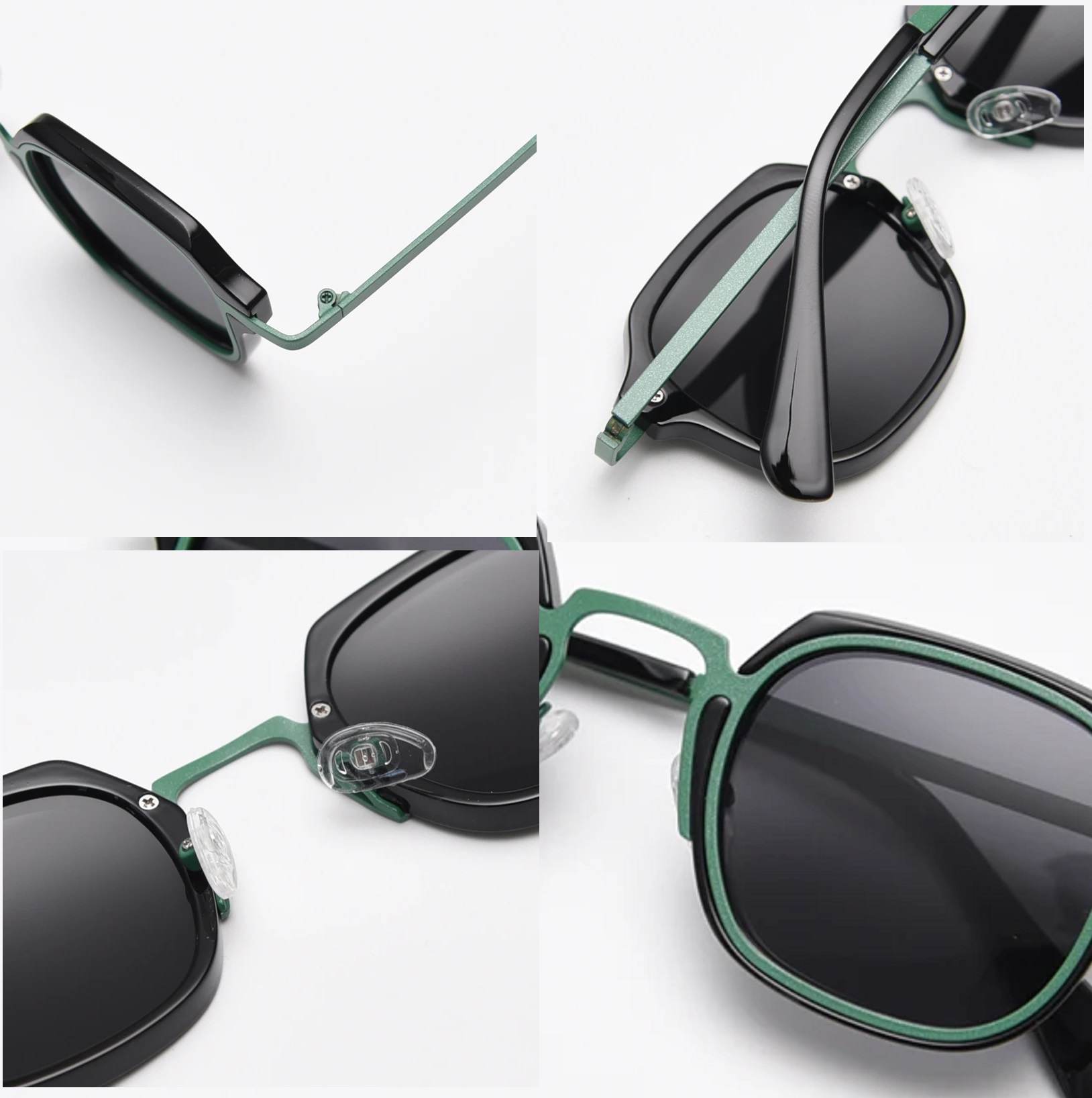 AUGEN Polarized Retro Square Sunglasses UV 400 Protected Unisex Small Size (224-C2)