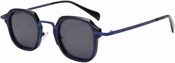 AUGEN Polarized Retro Square Sunglasses UV 400 Protected Unisex Small Size (224-C2)