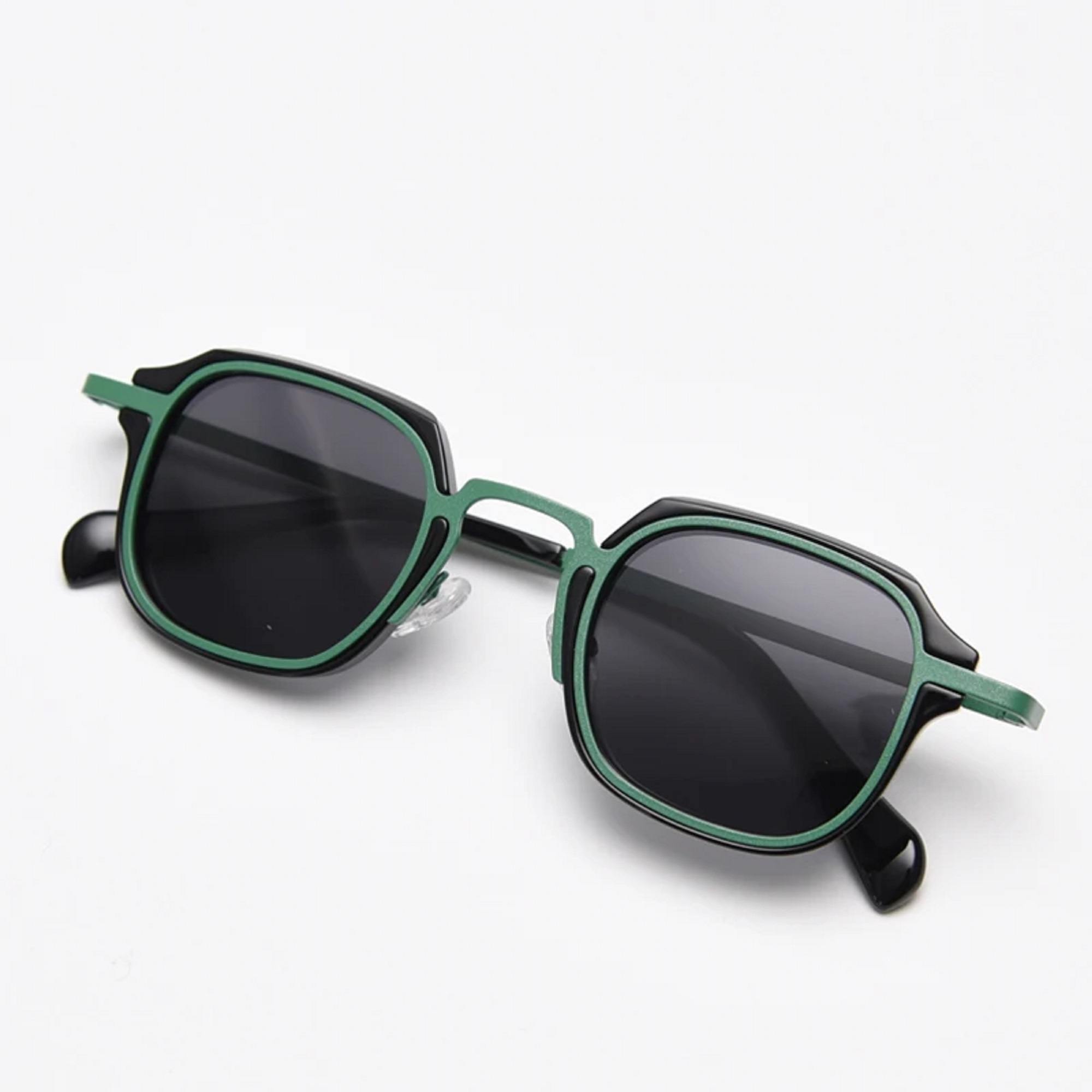 AUGEN Polarized Retro Square Sunglasses UV 400 Protected Unisex Small Size (224-C3)