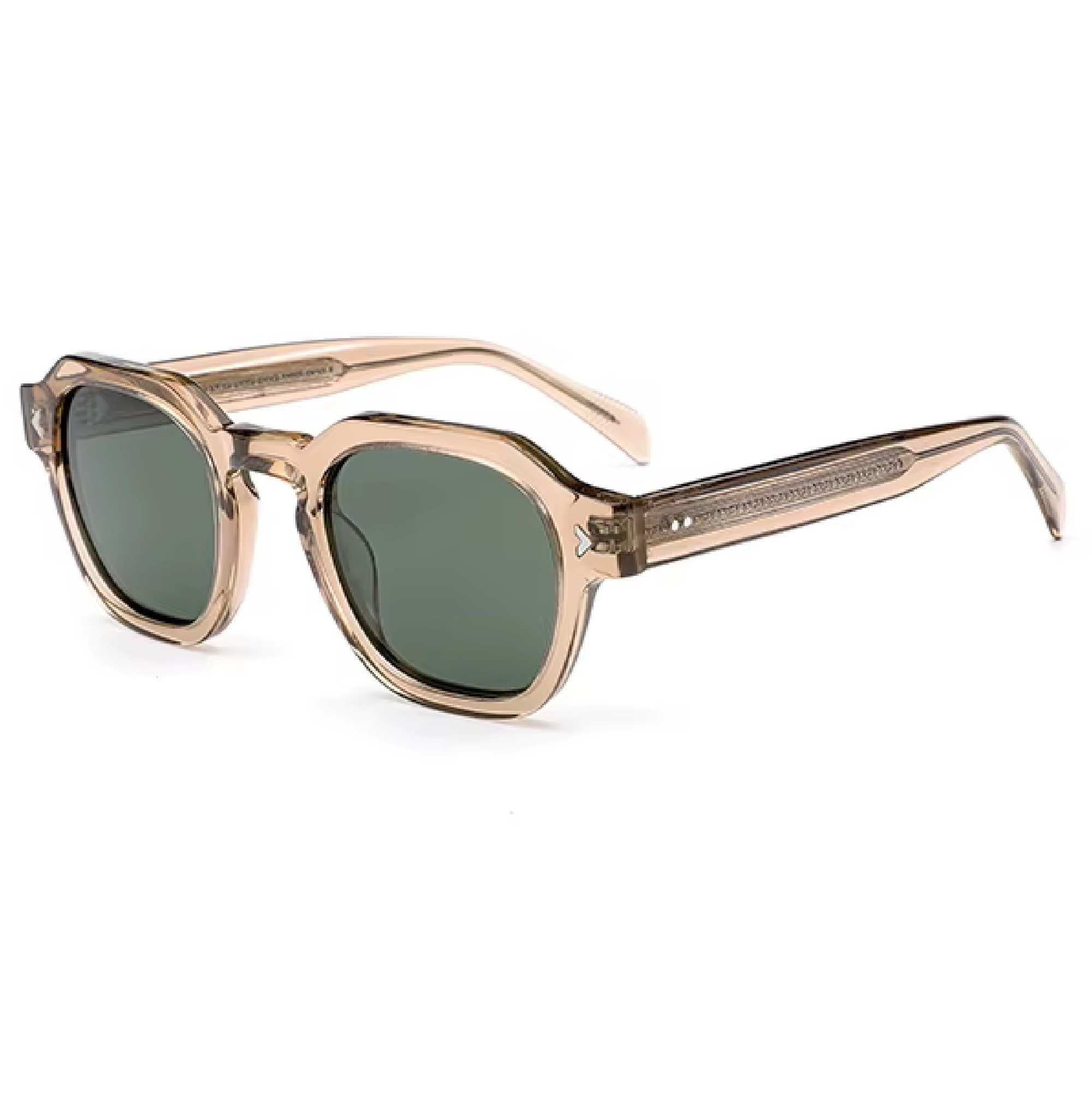 AUGEN Acetate Polarized Sunglasses for Men & Women – Stylish Retro Square Frame, 1.1mm Polarized Lens, UV Protection Eyewear (M233-C2)