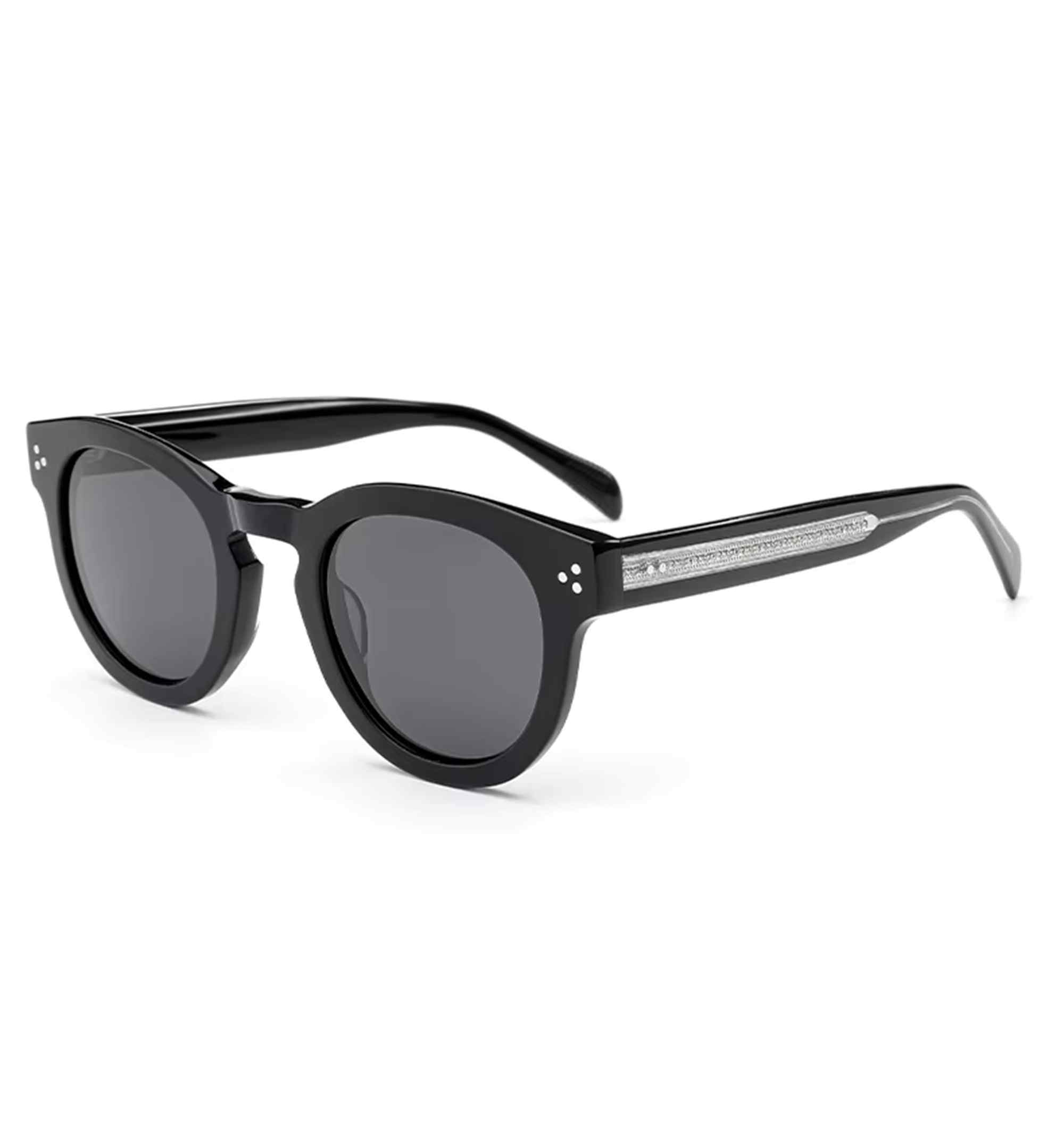 AUGEN Polarized Sunglasses for Men & Women | Acetate Frame | 2025 Trendy Round Sunglasses | UV Protection & HD Polarized Lenses | Unisex Eyewear for All Face Shapes (M234-C1)