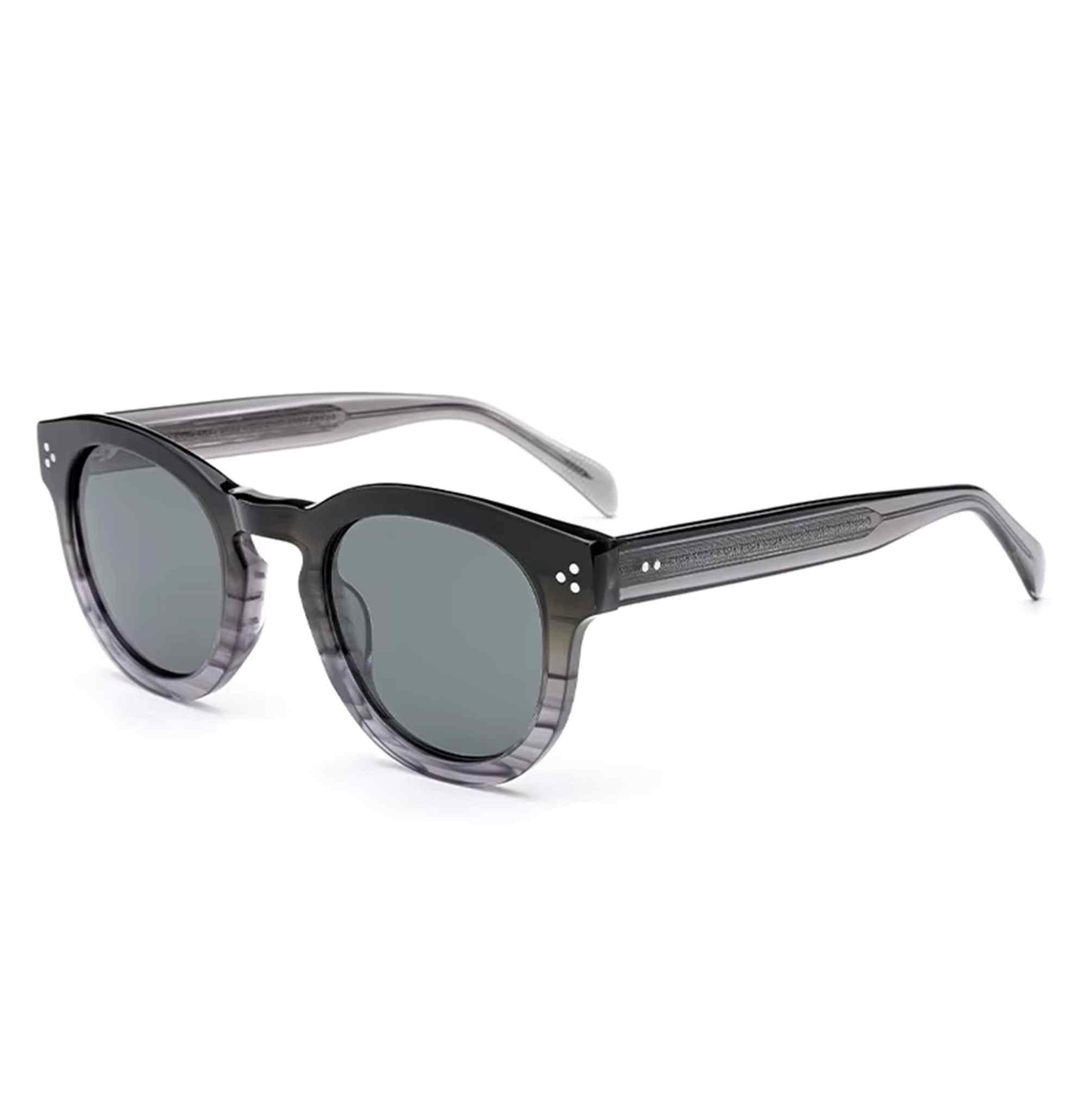 AUGEN Polarized Sunglasses for Men & Women | Acetate Frame | 2025 Trendy Round Sunglasses | UV Protection & HD Polarized Lenses | Unisex Eyewear for All Face Shapes (M234-C2)