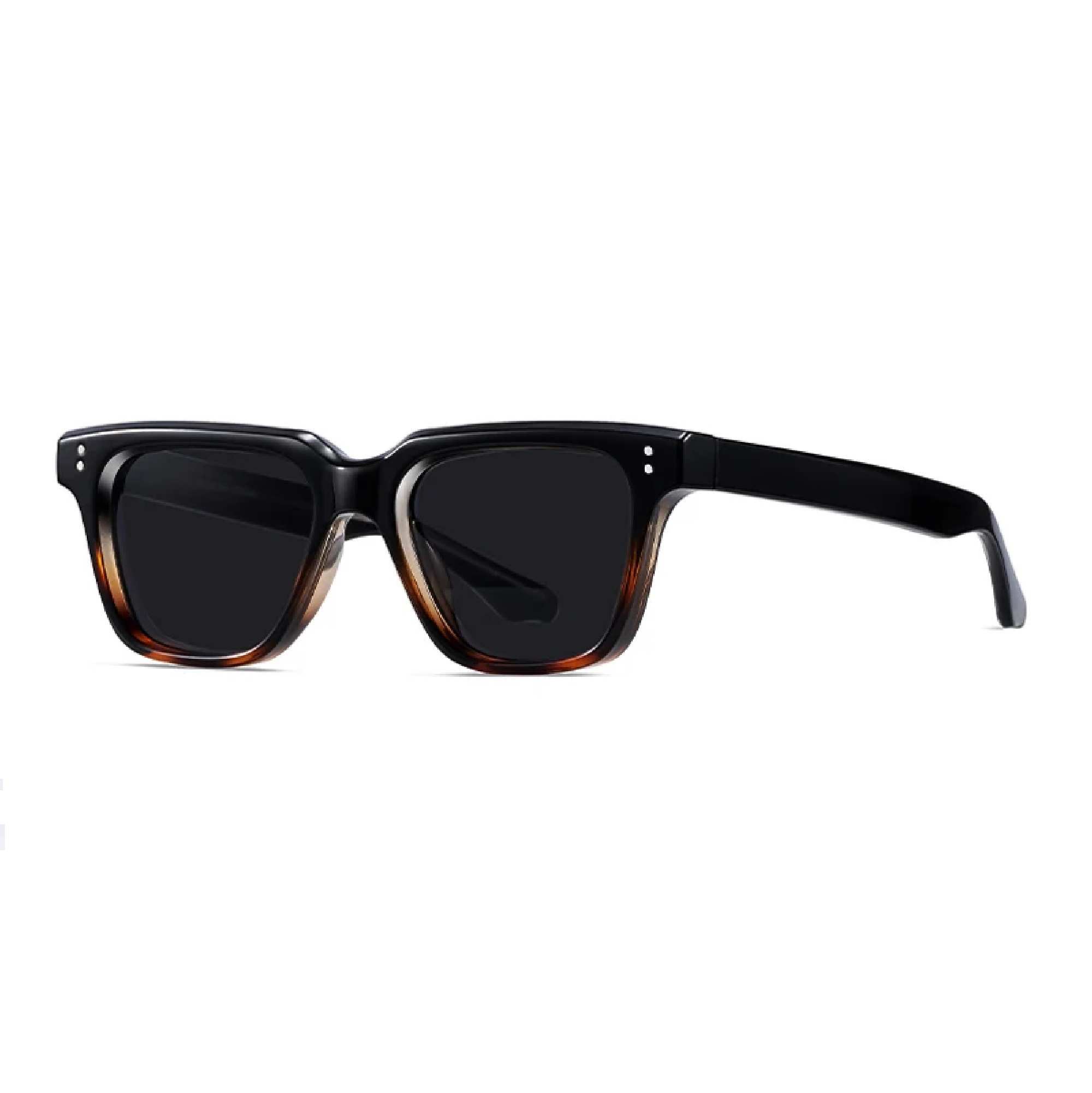 AUGEN Unisex Classic Square Sunglasses | Anti-Slip Frame | Designer Metal Pin | UV Protection | Multiple Lens Colors | Stylish Eyewear for Men & Women (M239-C2)