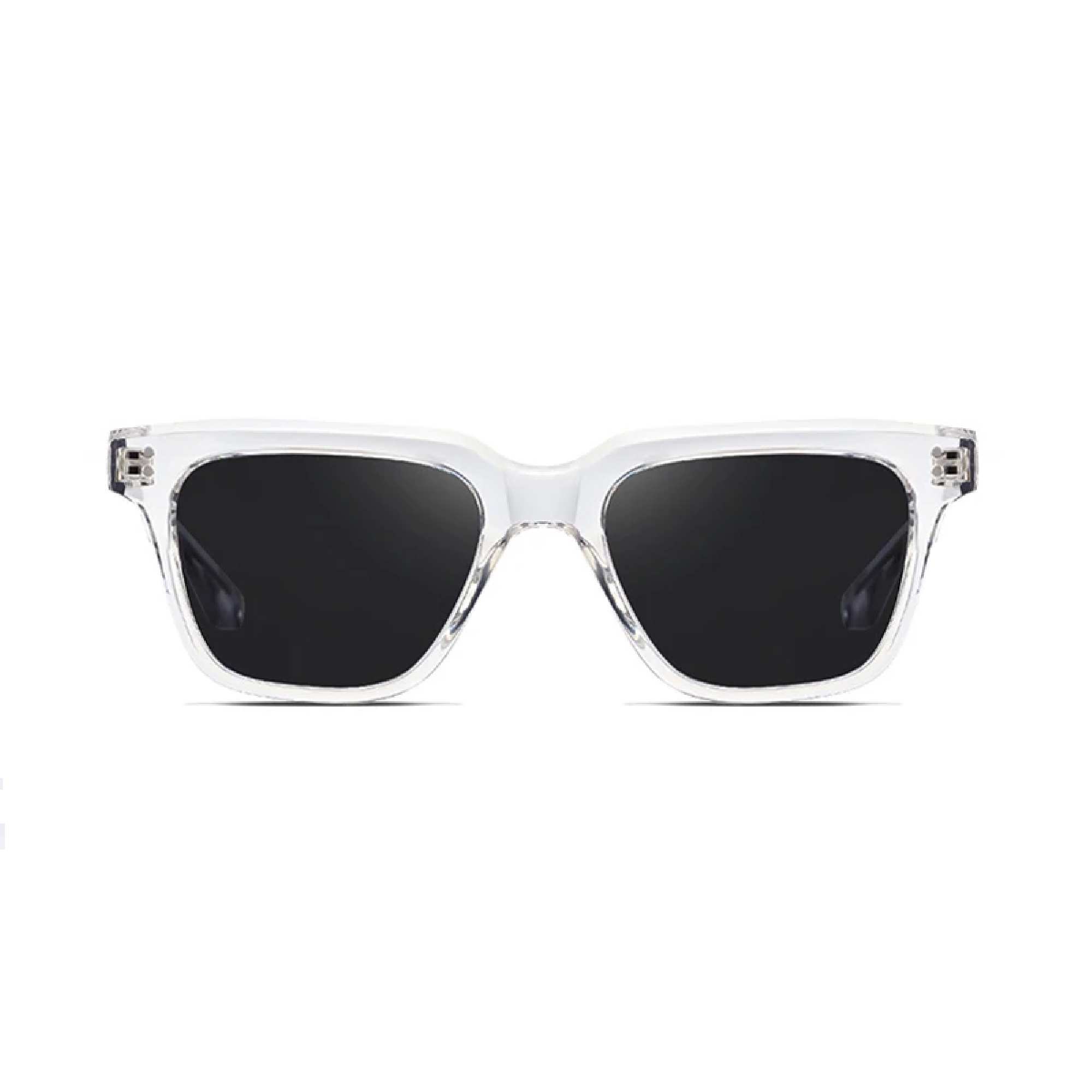 AUGEN Unisex Classic Square Sunglasses | Anti-Slip Frame | Designer Metal Pin | UV Protection | Multiple Lens Colors | Stylish Eyewear for Men & Women (M239-C3)