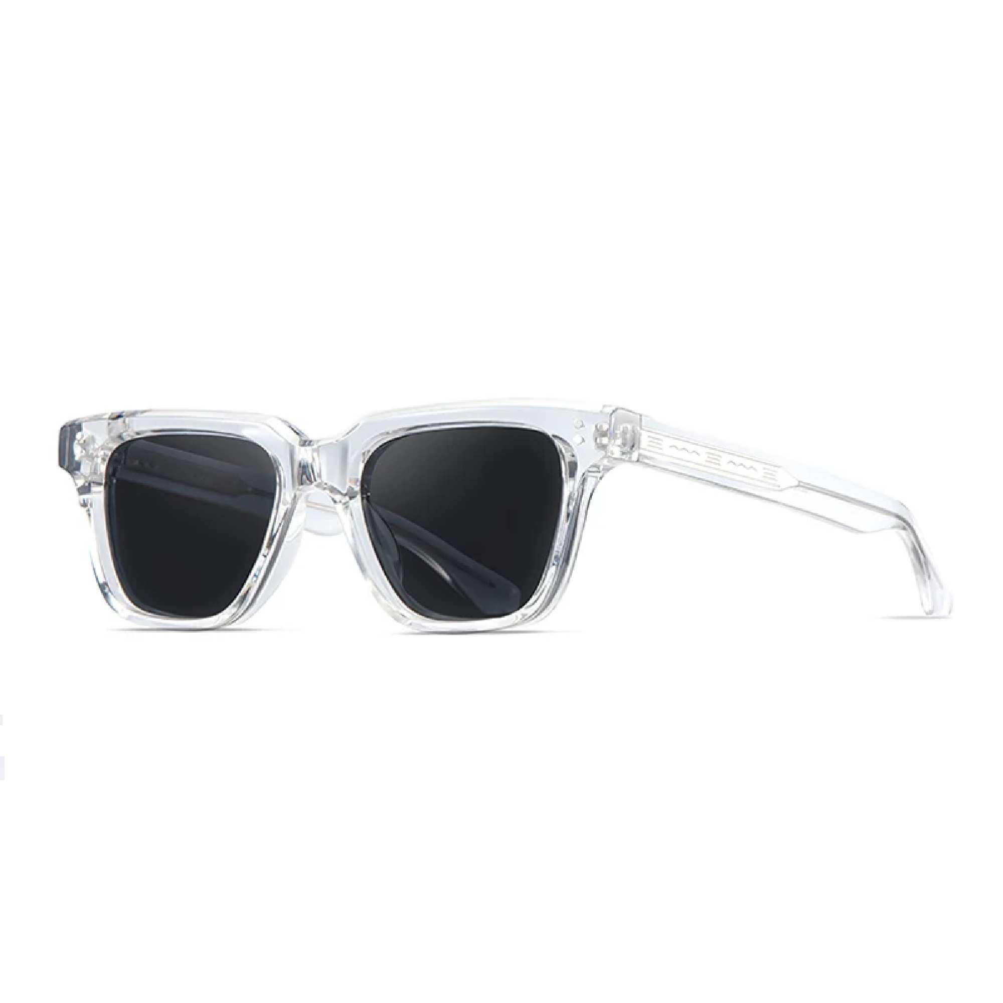 AUGEN Unisex Classic Square Sunglasses | Anti-Slip Frame | Designer Metal Pin | UV Protection | Multiple Lens Colors | Stylish Eyewear for Men & Women (M239-C3)