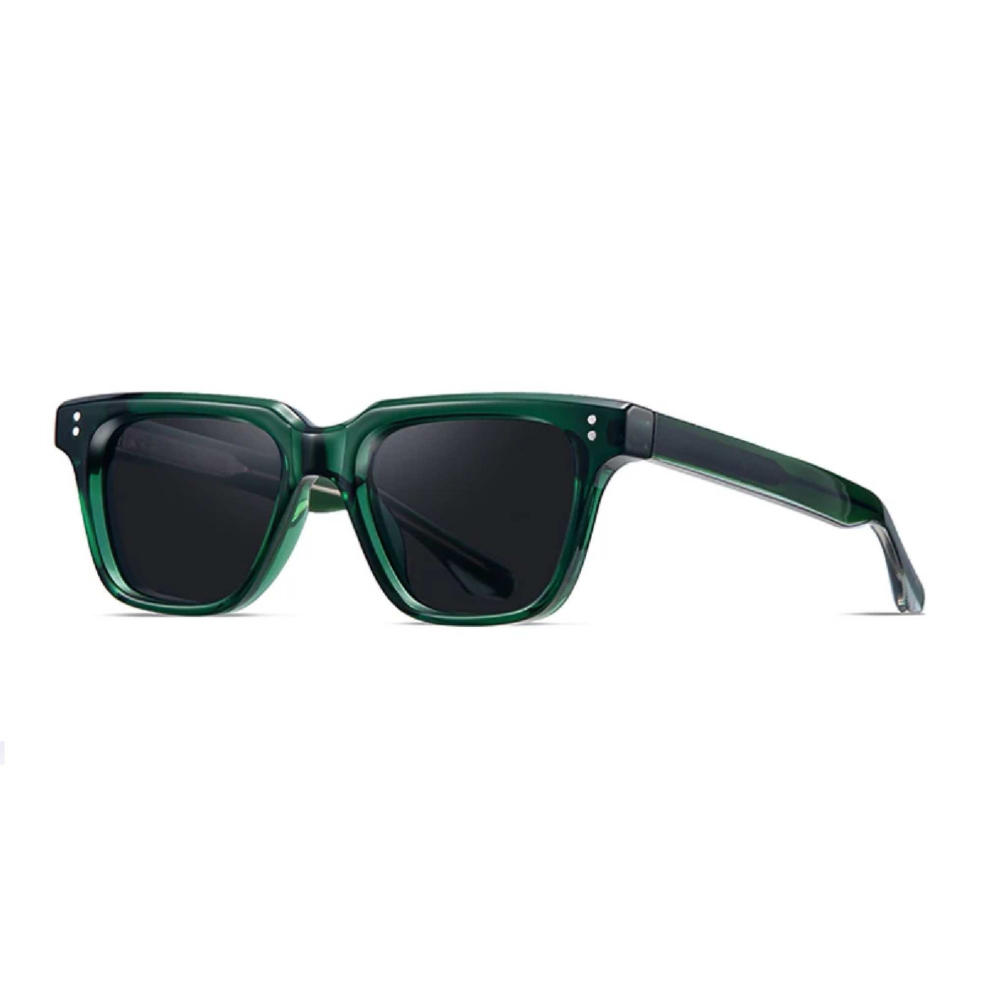 AUGEN Unisex Classic Square Sunglasses | Anti-Slip Frame | Designer Metal Pin | UV Protection | Multiple Lens Colors | Stylish Eyewear for Men & Women (M239-C4)
