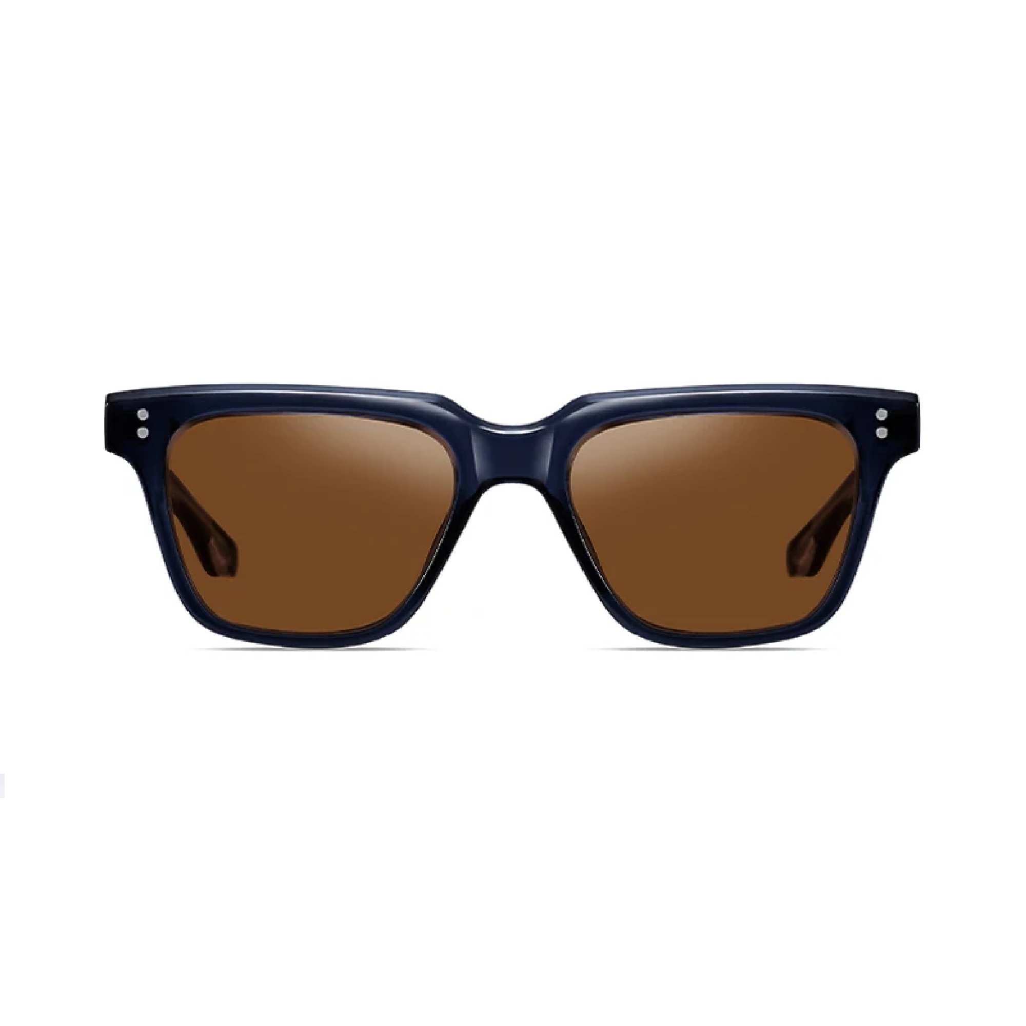 AUGEN Unisex Classic Square Sunglasses | Anti-Slip Frame | Designer Metal Pin | UV Protection | Multiple Lens Colors | Stylish Eyewear for Men & Women (M239-C5)