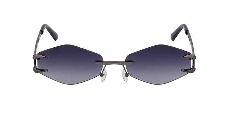 AUGEN Frameless Diamond Lens Sunglasses for Women & Men – Claw Design Luxury Shades, Adjustable Nose Pads, Lightweight Metal Frame, Trendy Geometric UV400 Fashion Eyewear (M251-C2)