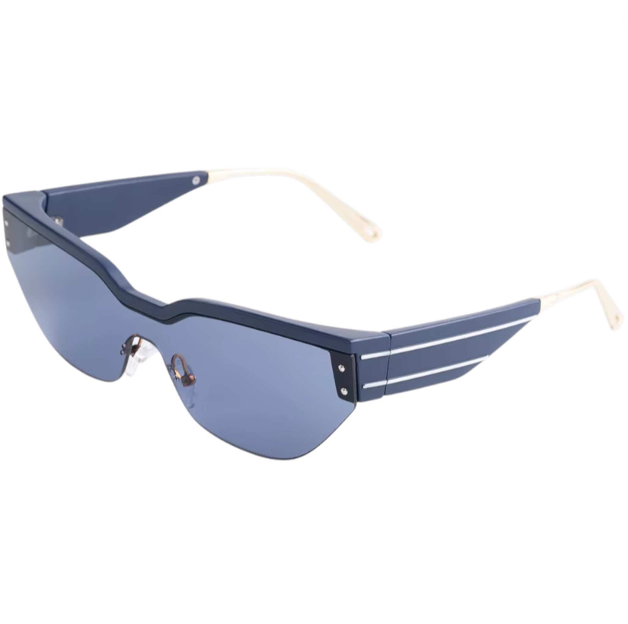 Augen Frameless Sunglasses for Women & Men – Trendy Oversized Shield Shades with Metal Arms, UV400 Protection, Lightweight Fashion Eyewear for Streetwear & Daily Style (M252-C3)