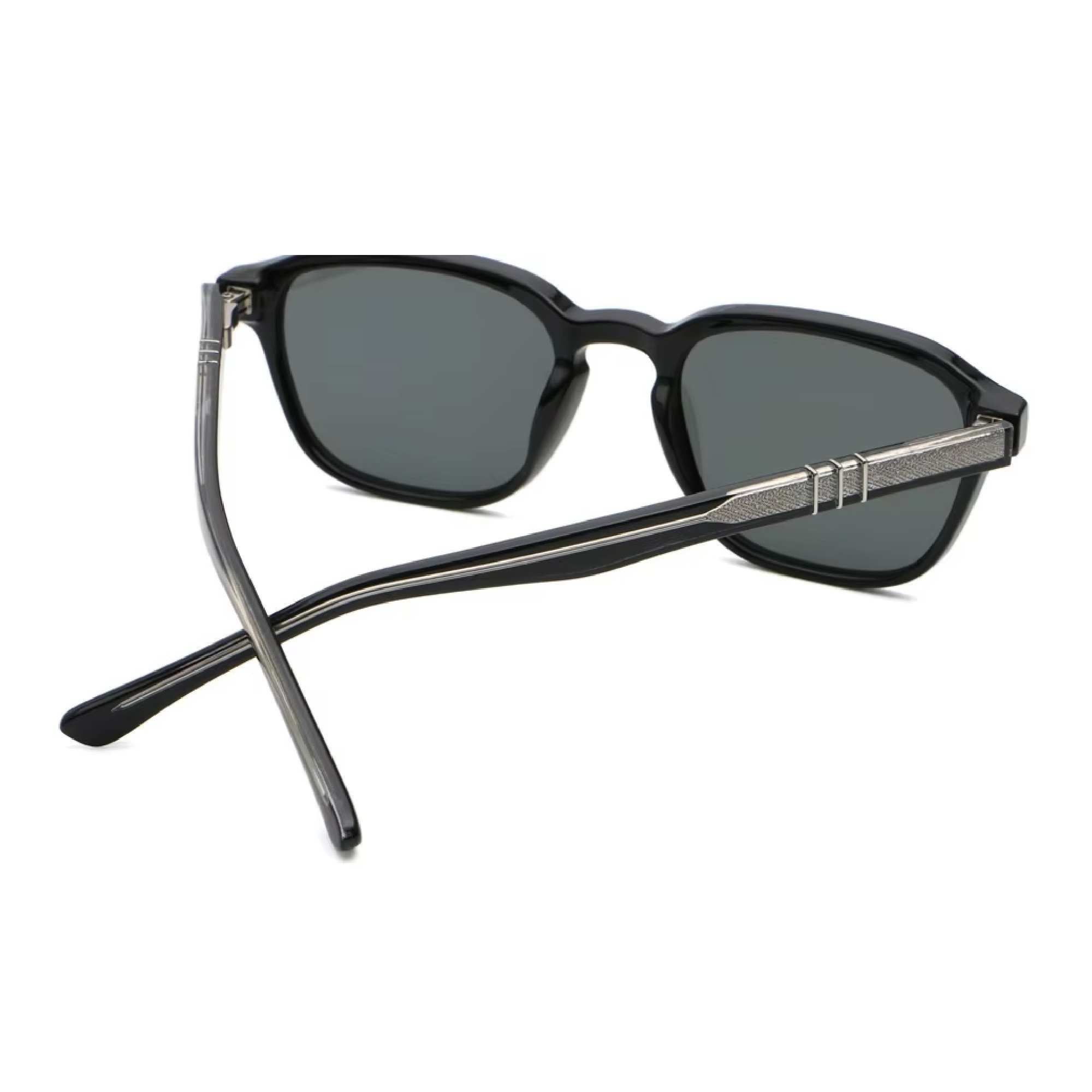 AUGEN Trendy Square Sunglasses for Men & Women | UV400 Stylish Shades | Lightweight PC+CP Frame with Comfort Fit  (M256-C1)