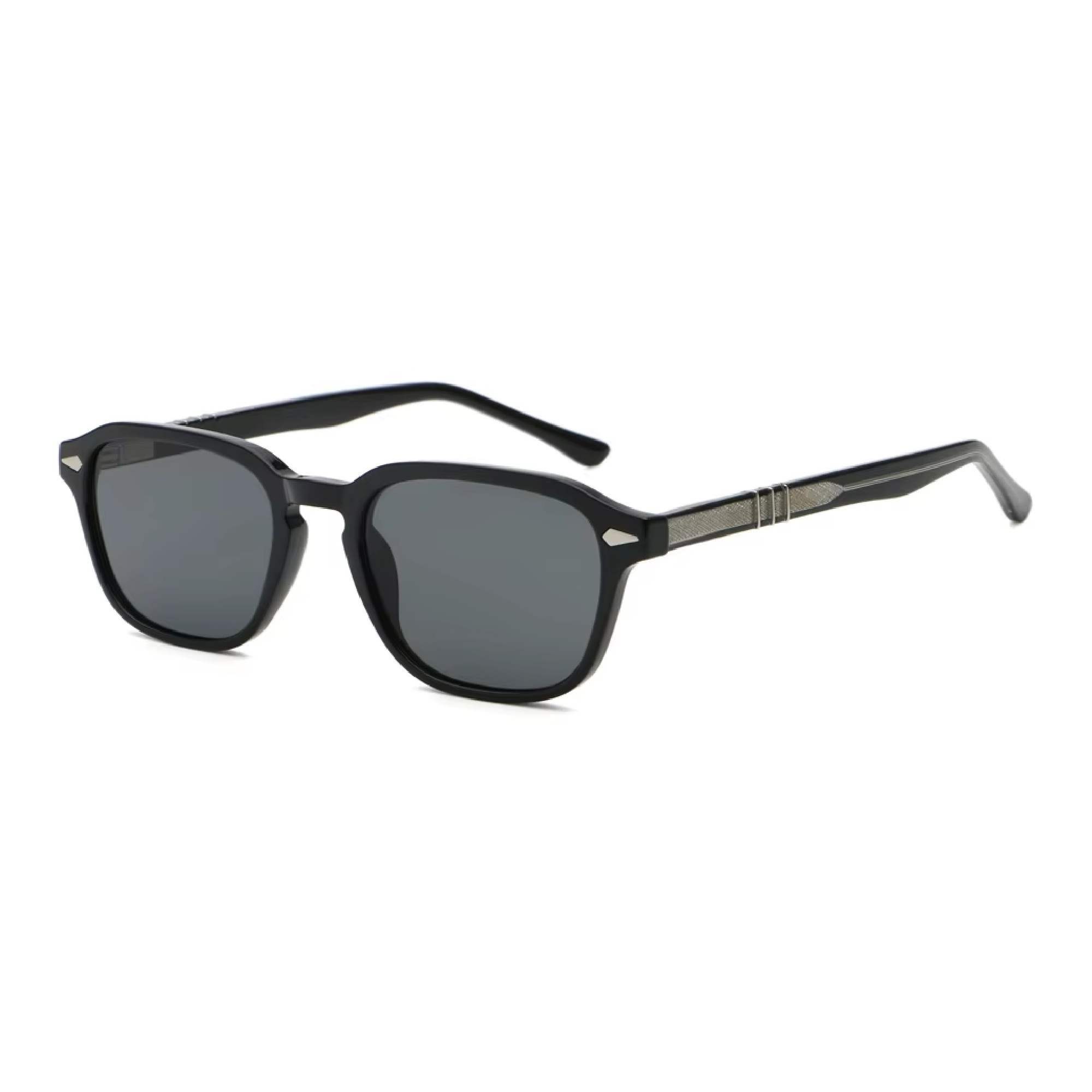 AUGEN Trendy Square Sunglasses for Men & Women | UV400 Stylish Shades | Lightweight PC+CP Frame with Comfort Fit  (M256-C1)