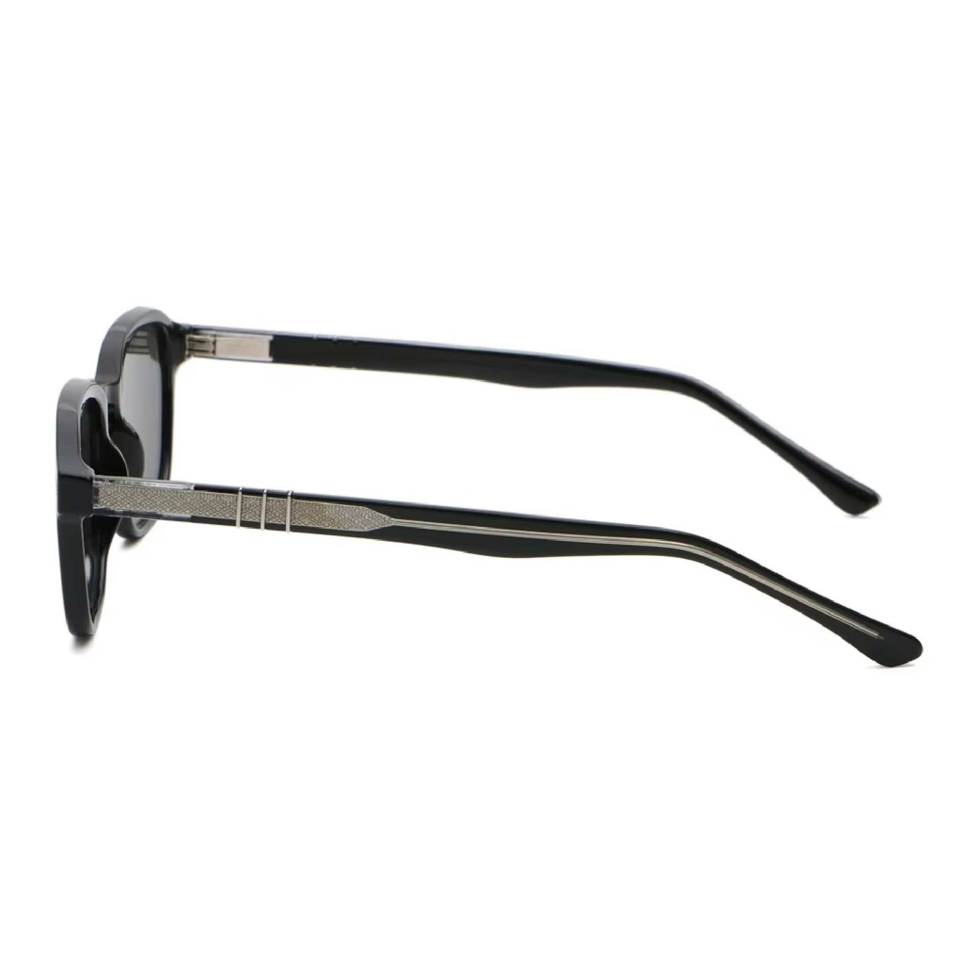 AUGEN Trendy Square Sunglasses for Men & Women | UV400 Stylish Shades | Lightweight PC+CP Frame with Comfort Fit  (M256-C1)