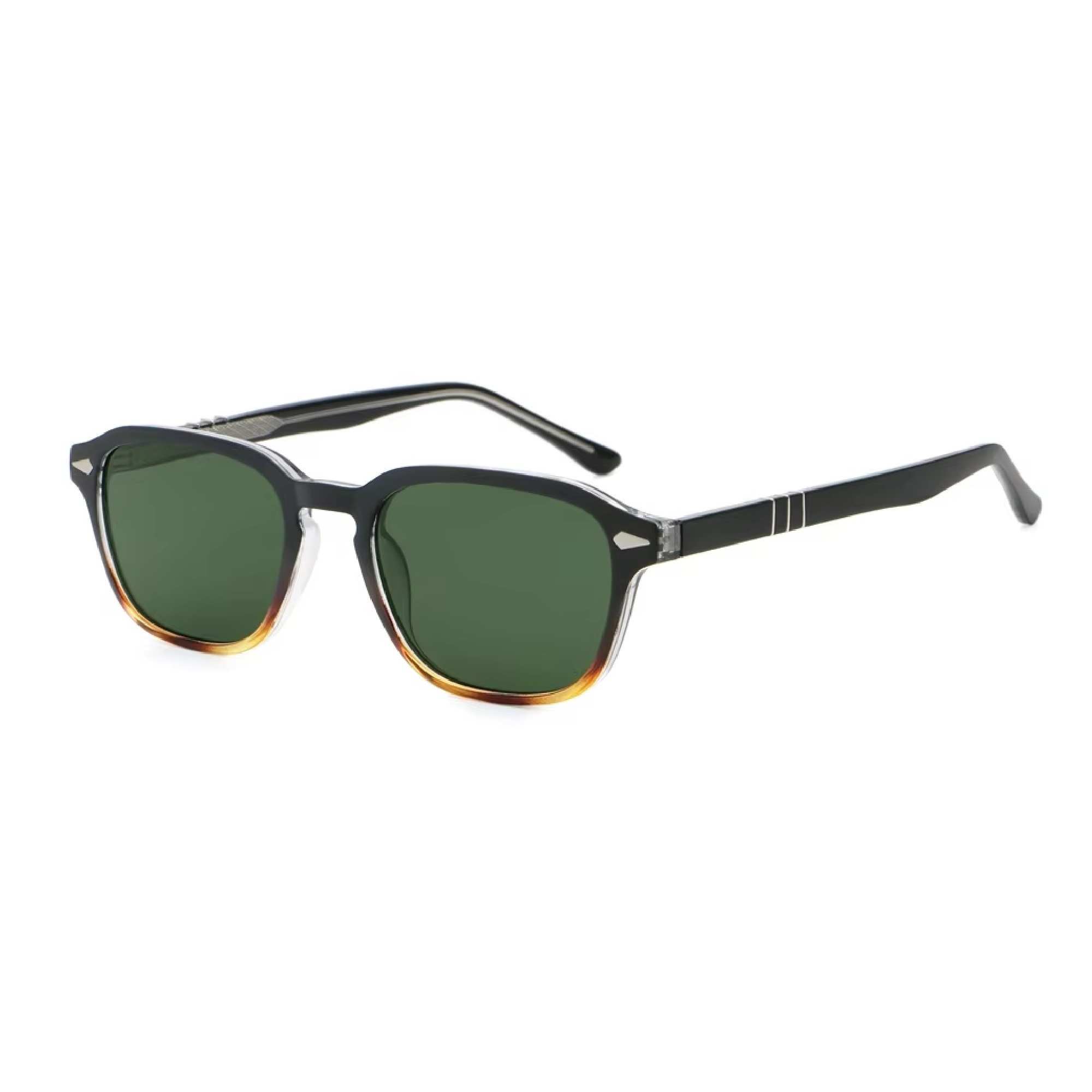 AUGEN Trendy Square Sunglasses for Men & Women | UV400 Stylish Shades | Lightweight PC+CP Frame with Comfort Fit  (M256-C2)