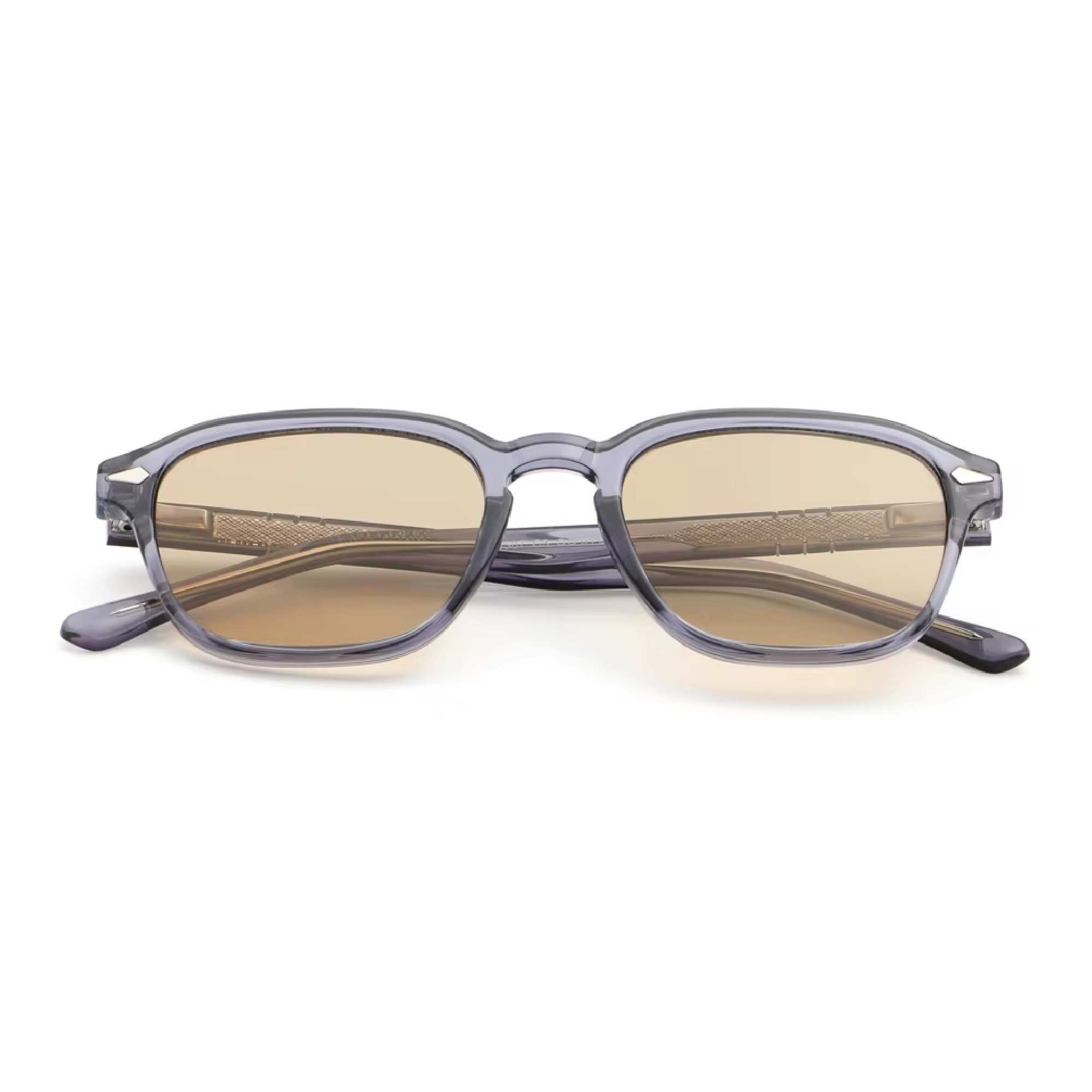AUGEN Trendy Square Sunglasses for Men & Women | UV400 Stylish Shades | Lightweight PC+CP Frame with Comfort Fit  (M256-C3)