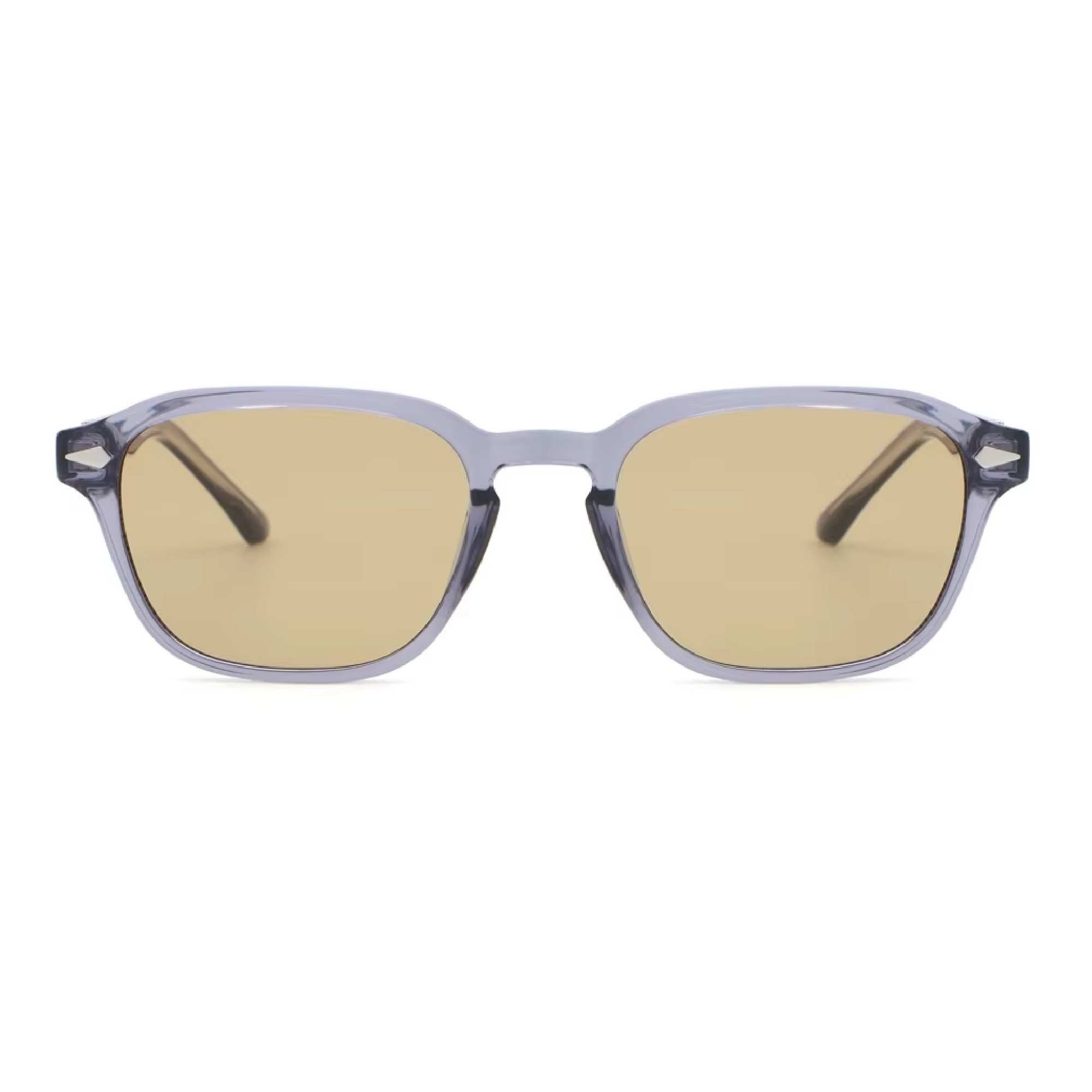 AUGEN Trendy Square Sunglasses for Men & Women | UV400 Stylish Shades | Lightweight PC+CP Frame with Comfort Fit  (M256-C3)