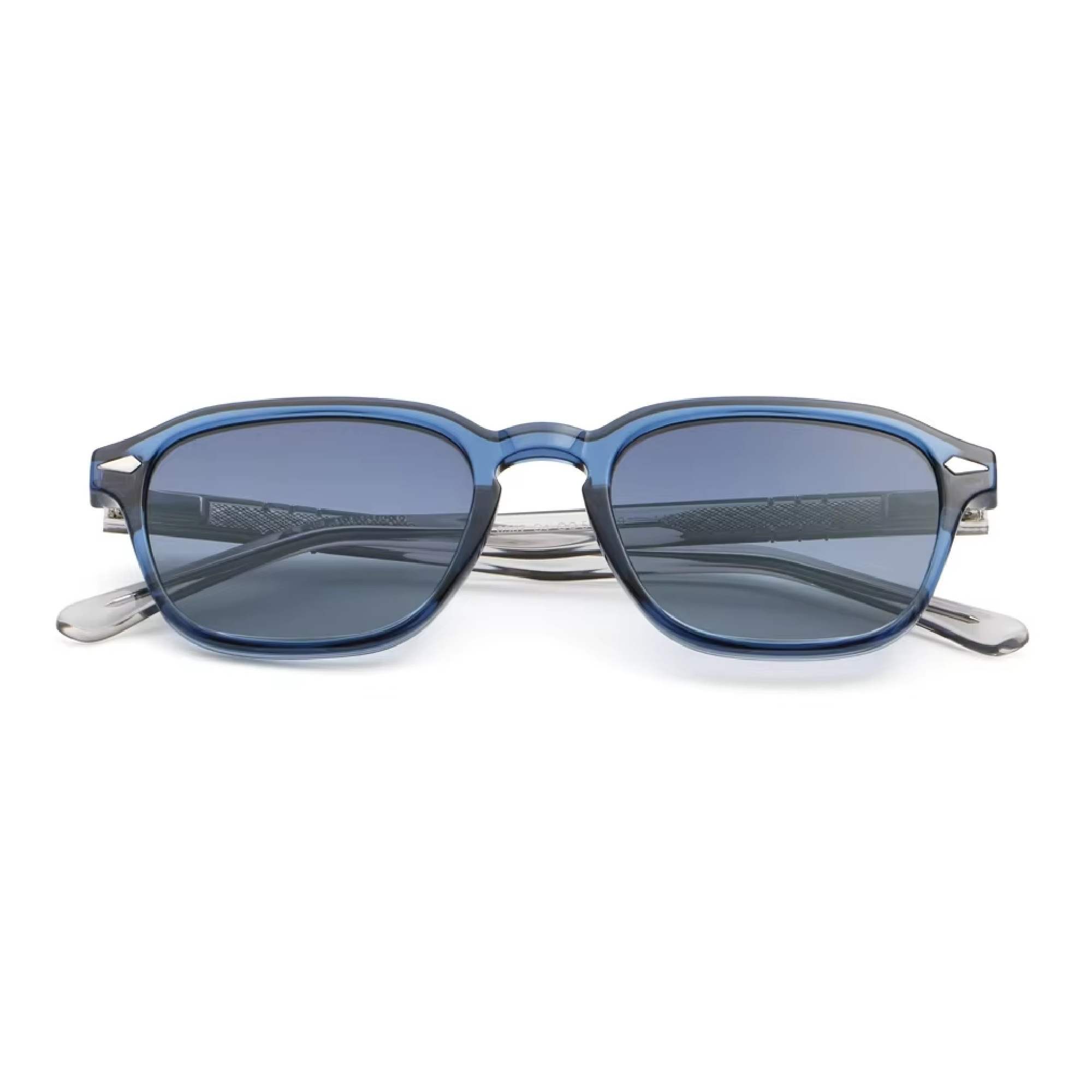 AUGEN Trendy Square Sunglasses for Men & Women | UV400 Stylish Shades | Lightweight PC+CP Frame with Comfort Fit  (M256-C4)