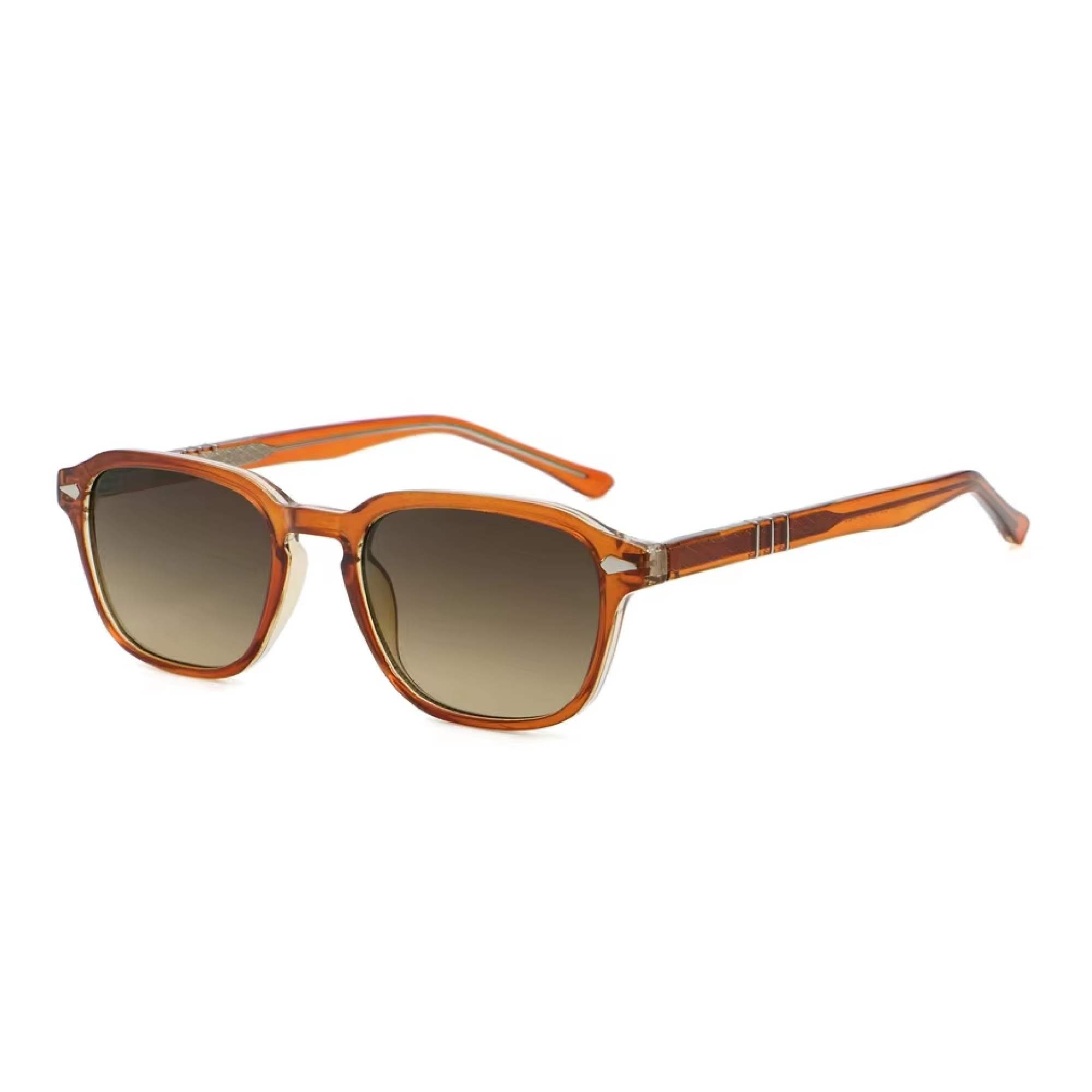 AUGEN Trendy Square Sunglasses for Men & Women | UV400 Stylish Shades | Lightweight PC+CP Frame with Comfort Fit  (M256-C5)