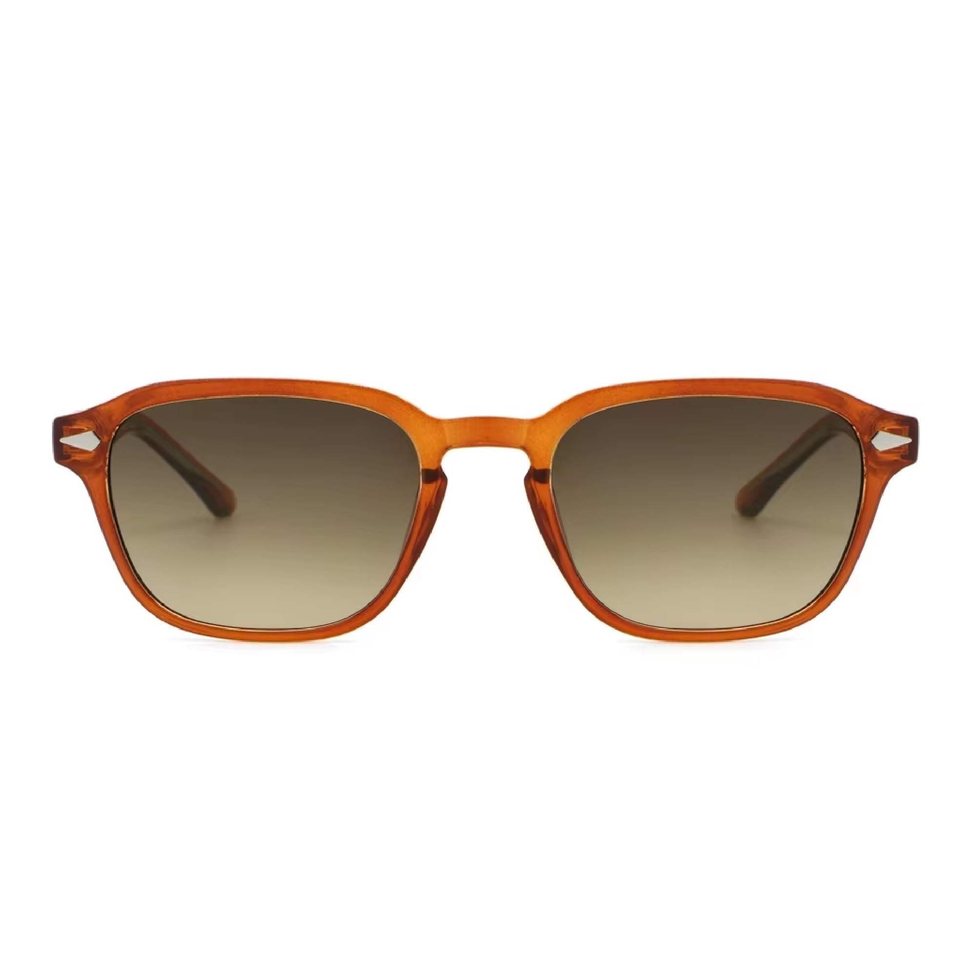 AUGEN Trendy Square Sunglasses for Men & Women | UV400 Stylish Shades | Lightweight PC+CP Frame with Comfort Fit  (M256-C5)