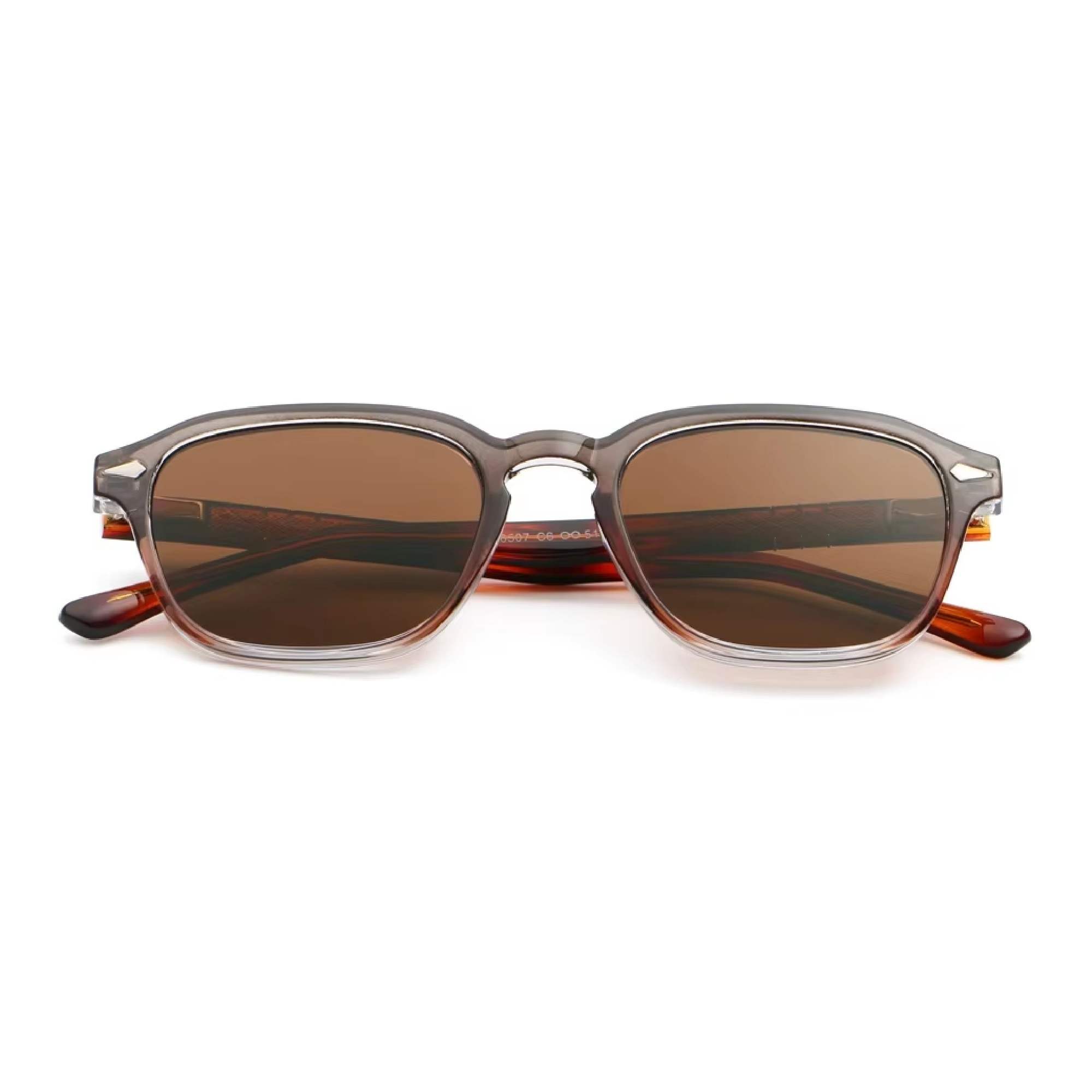 AUGEN Trendy Square Sunglasses for Men & Women | UV400 Stylish Shades | Lightweight PC+CP Frame with Comfort Fit  (M256-C6)
