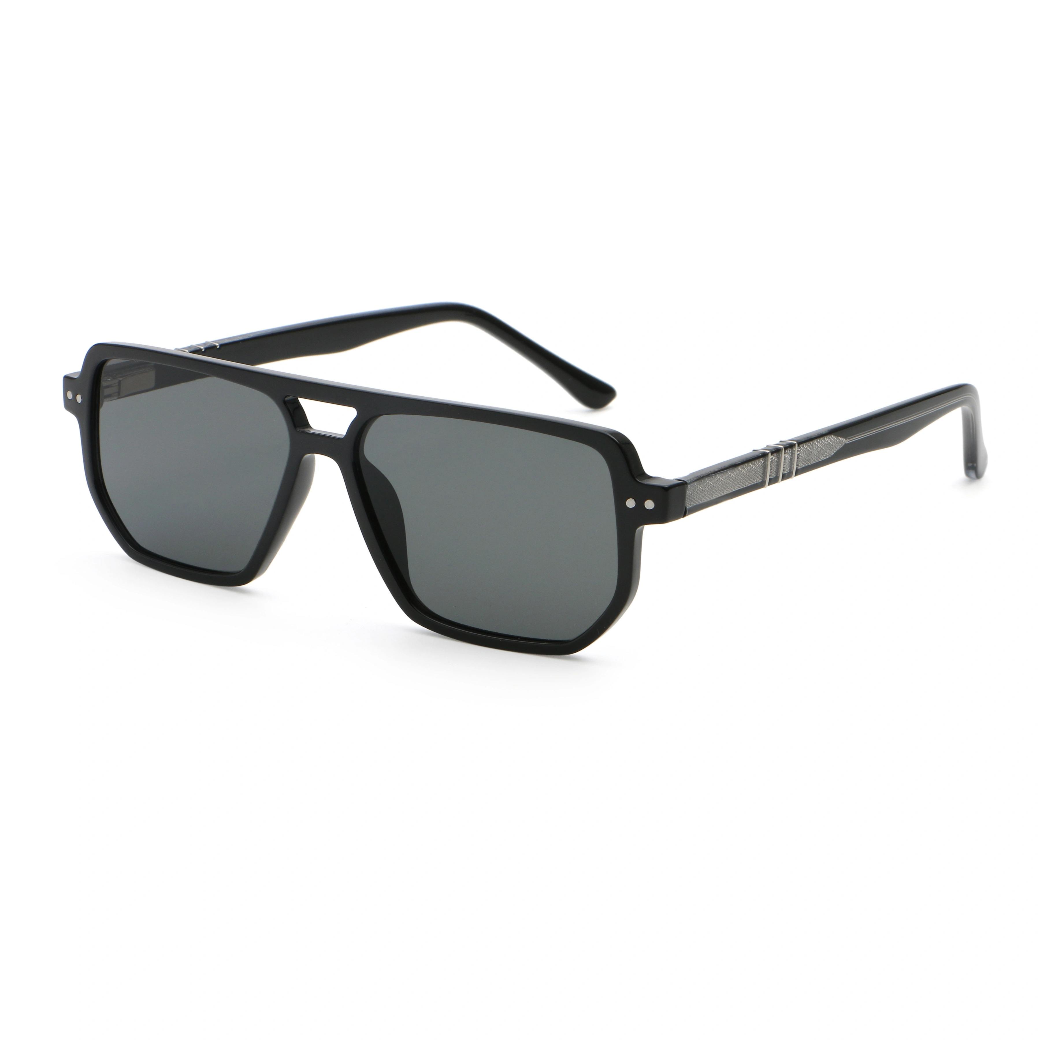 AUGEN Oversized Square Sunglasses for Men & Women | Bold Fashion Shades with UV400 Protection | Lightweight PC+CP Frame (M257-C1)