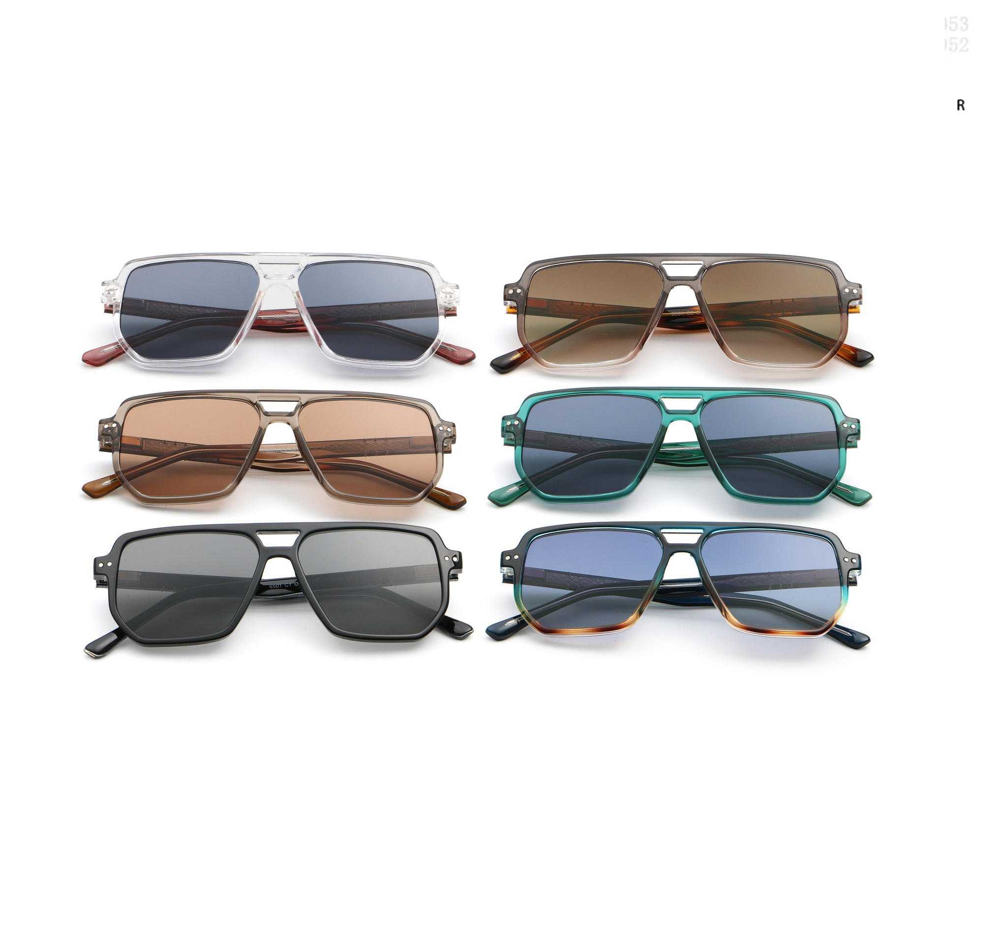 AUGEN Oversized Square Sunglasses for Men & Women | Bold Fashion Shades with UV400 Protection | Lightweight PC+CP Frame (M257-C1)