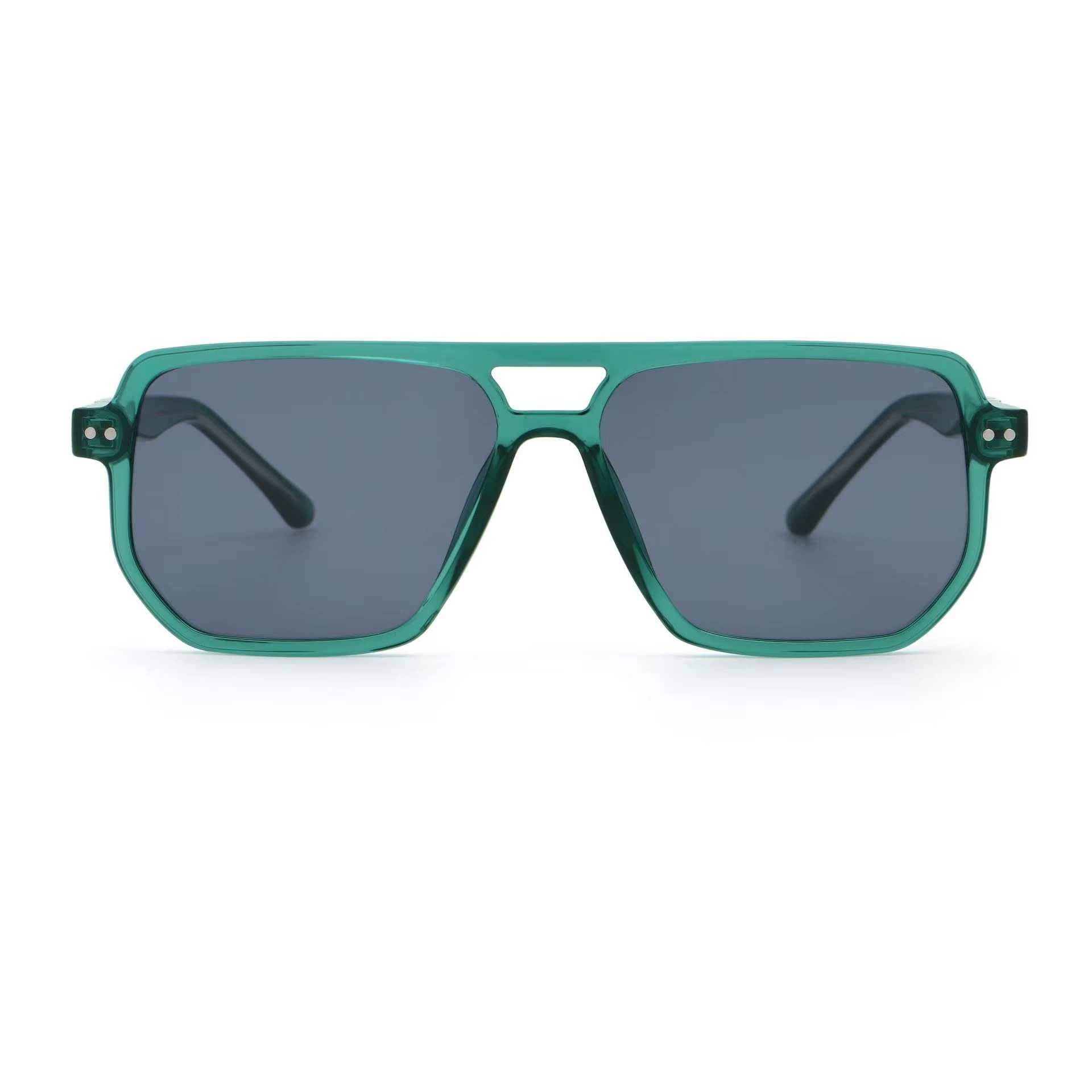 AUGEN Oversized Square Sunglasses for Men & Women | Bold Fashion Shades with UV400 Protection | Lightweight PC+CP Frame (M257-C5)