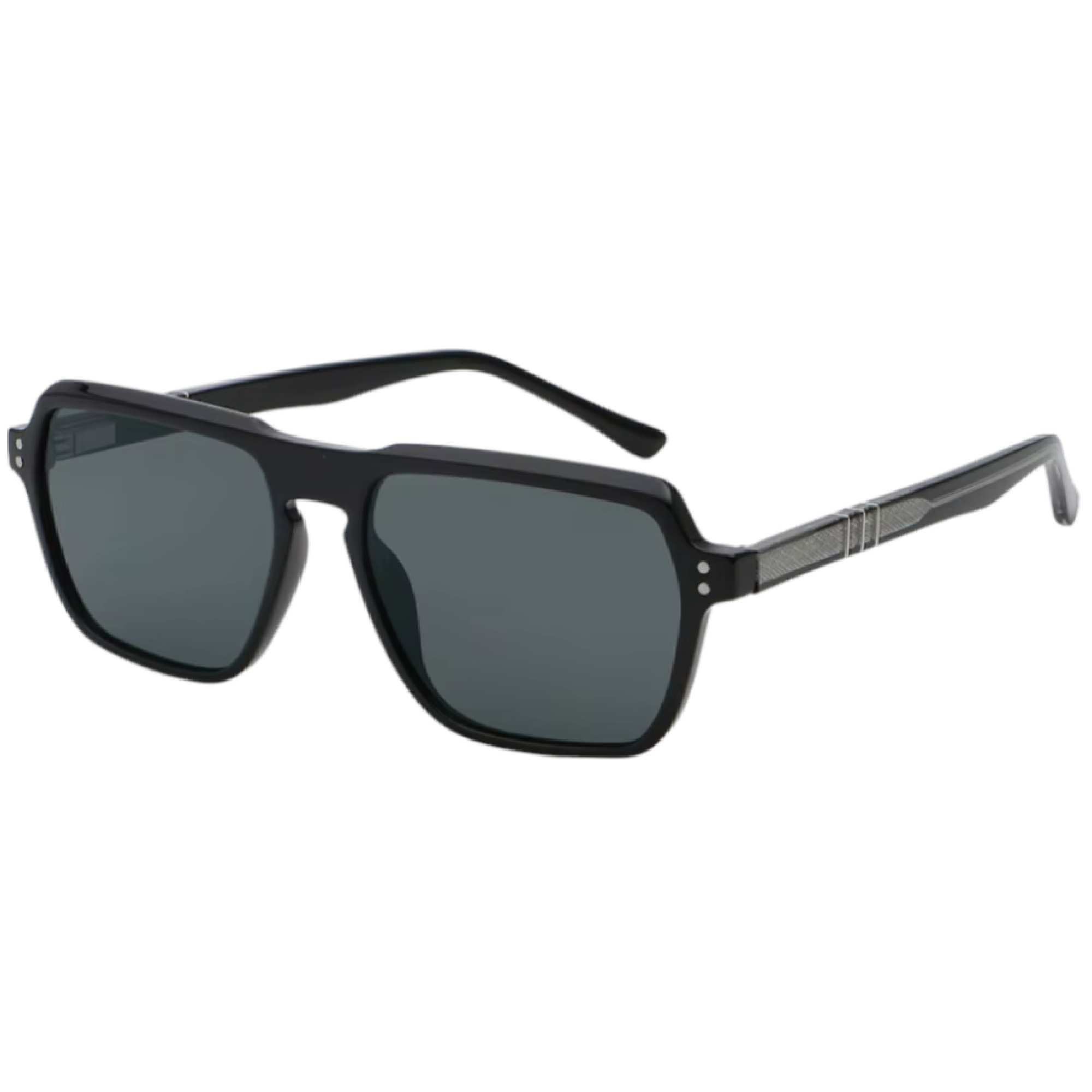 AUGEN Geometric Square Sunglasses for Men & Women | UV400 Protective Fashion Eyewear | Lightweight PC+CP Frame (M258-C1)