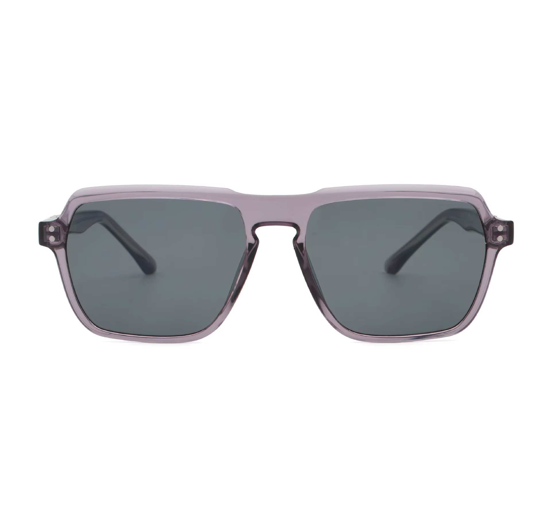 AUGEN Geometric Square Sunglasses for Men & Women | UV400 Protective Fashion Eyewear | Lightweight PC+CP Frame (M258-C2)