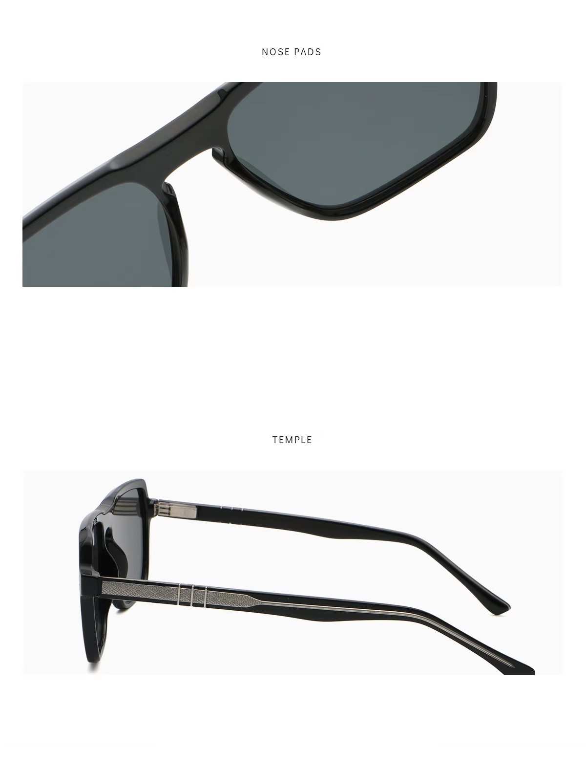 AUGEN Geometric Square Sunglasses for Men & Women | UV400 Protective Fashion Eyewear | Lightweight PC+CP Frame (M258-C5)