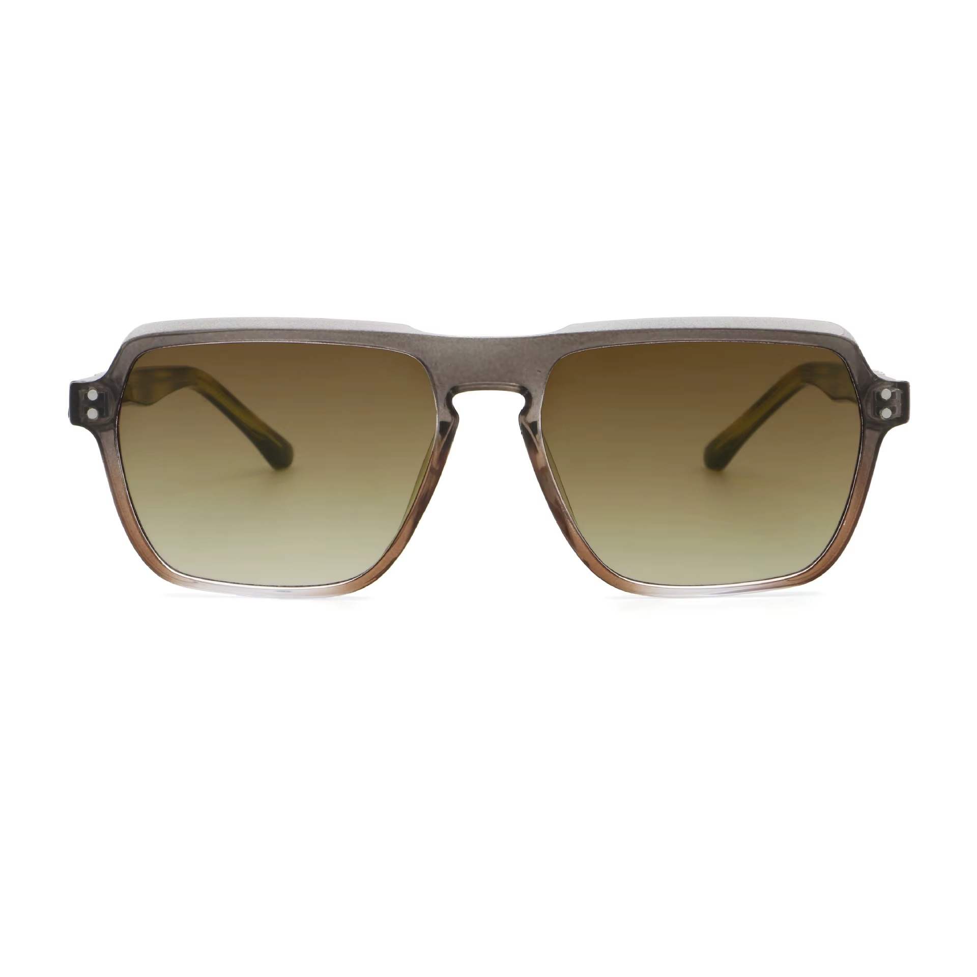 AUGEN Geometric Square Sunglasses for Men & Women | UV400 Protective Fashion Eyewear | Lightweight PC+CP Frame (M258-C5)