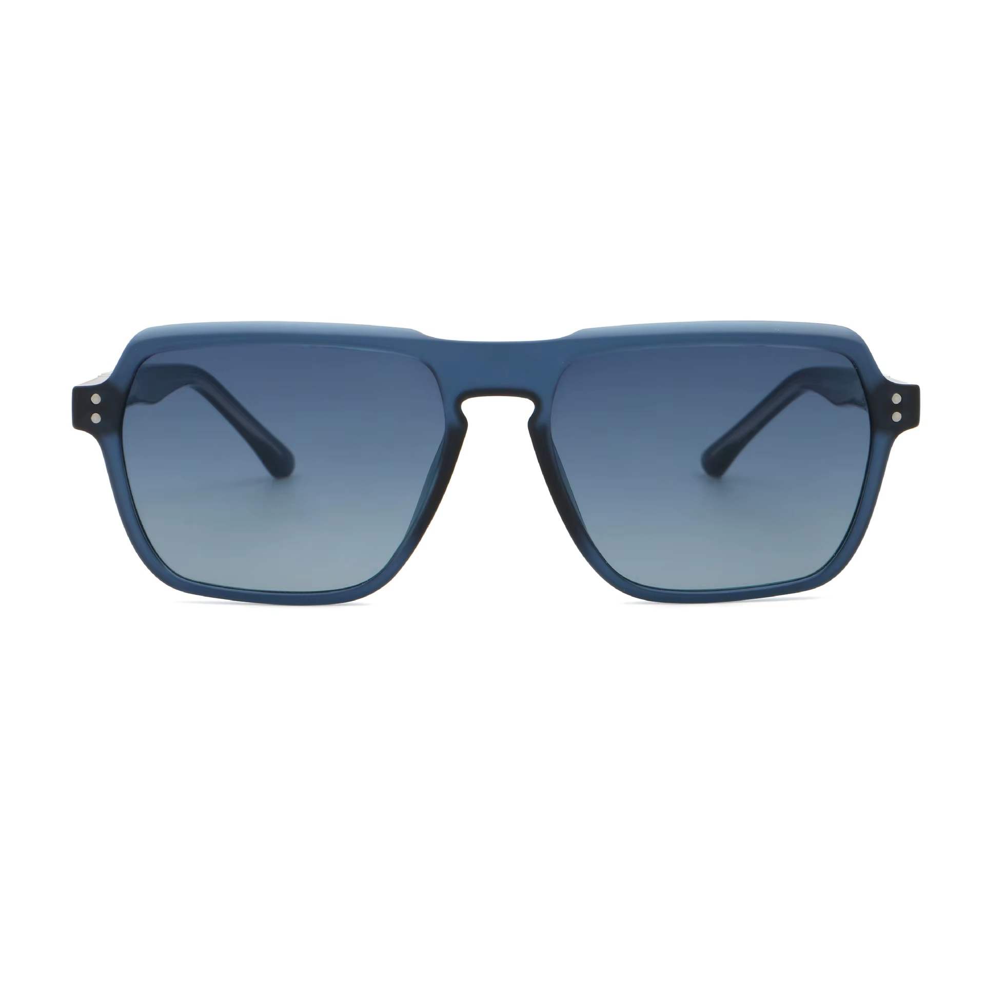 AUGEN Geometric Square Sunglasses for Men & Women | UV400 Protective Fashion Eyewear | Lightweight PC+CP Frame (M258-C6)
