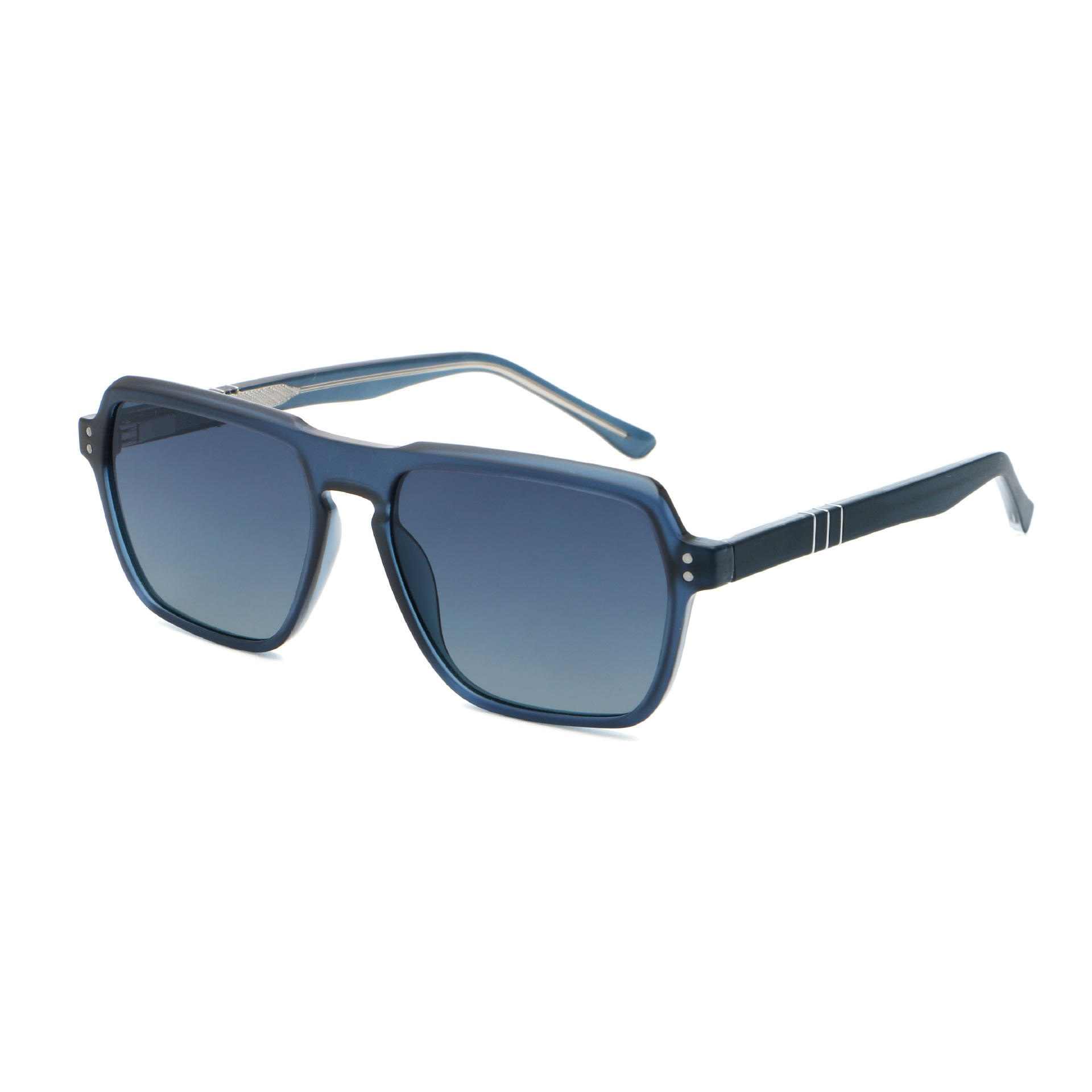 AUGEN Geometric Square Sunglasses for Men & Women | UV400 Protective Fashion Eyewear | Lightweight PC+CP Frame (M258-C6)