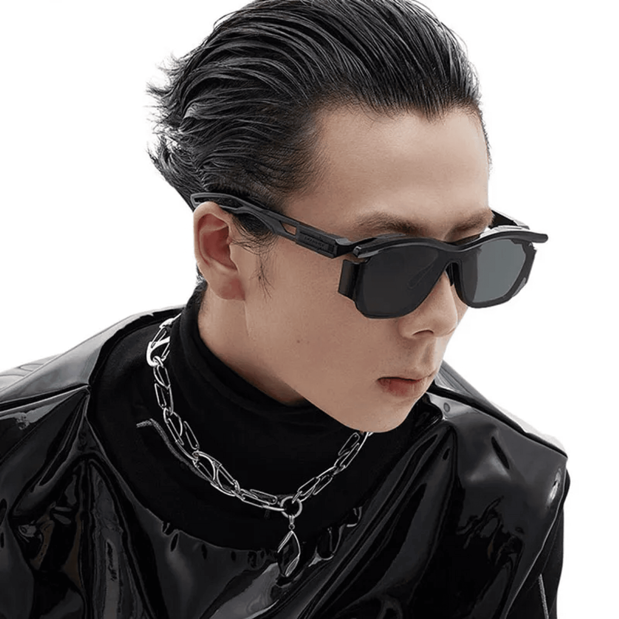 AUGEN Vintage Curved Lens Sports Sunglasses for Men & Women | Punk Designer Outdoor Popular Shades | Lightweight PC Frame, HD Lenses, Wraparound UV-Protective Eyewear for Cycling, Driving, Running & Travel (M276-C7)