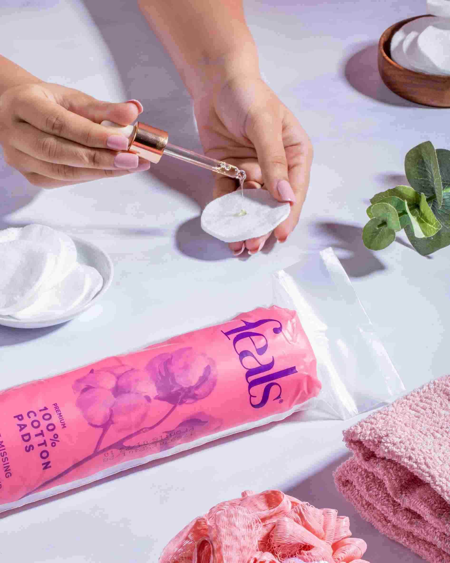 Cotton Pads for Face - 240 pcs Lint free, Hypoallergenic, Biodegradable - 120 Rounds per Pack (Pack of 2)