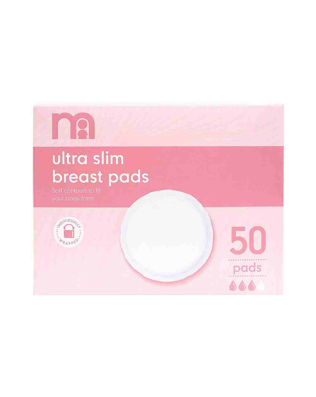Mothercare Women Waterproof Breast Pads - Pack of 50 - White