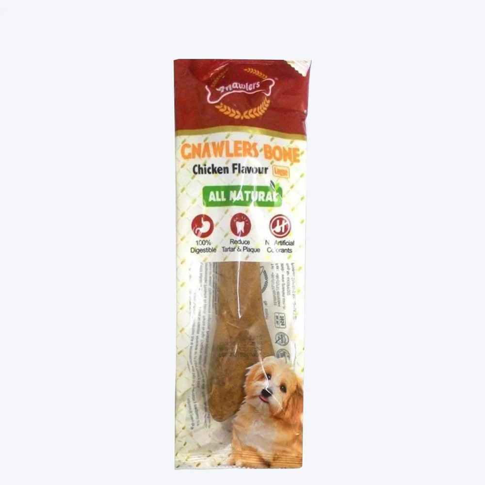 Gnawlers Bone Dog Treats - Chicken Flavour - Medium 95g