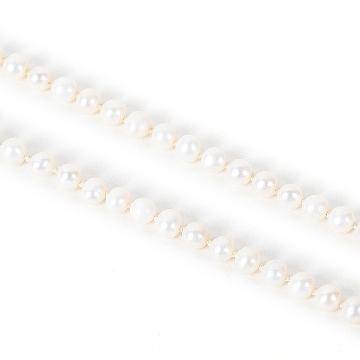 Shiv Ratan Kendra Natural Pearl Mala to balance Moon Planet, Mental Well Being & Anger Control II Length 30-35 CM II Weight: 20-30 Grams II