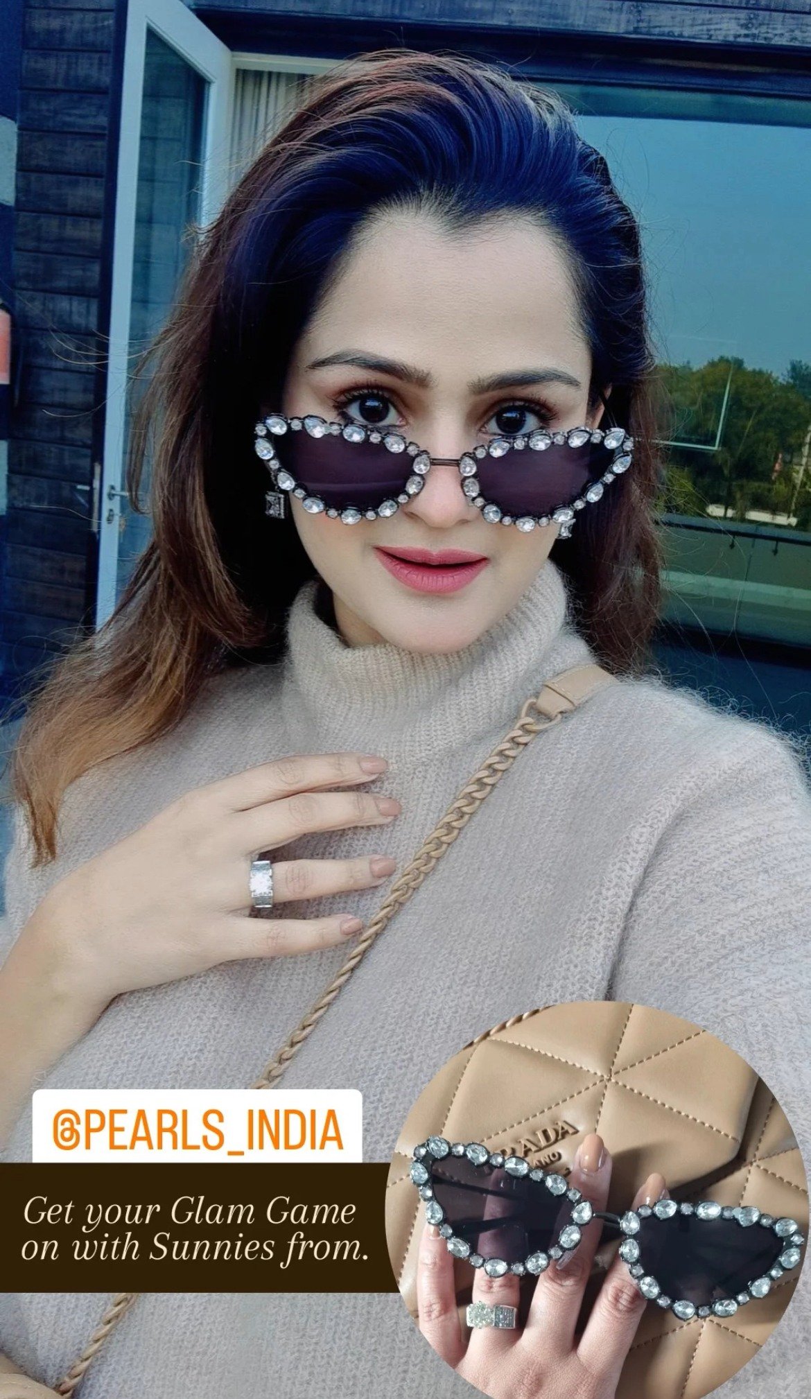 Kiara sunglasses Gold and black