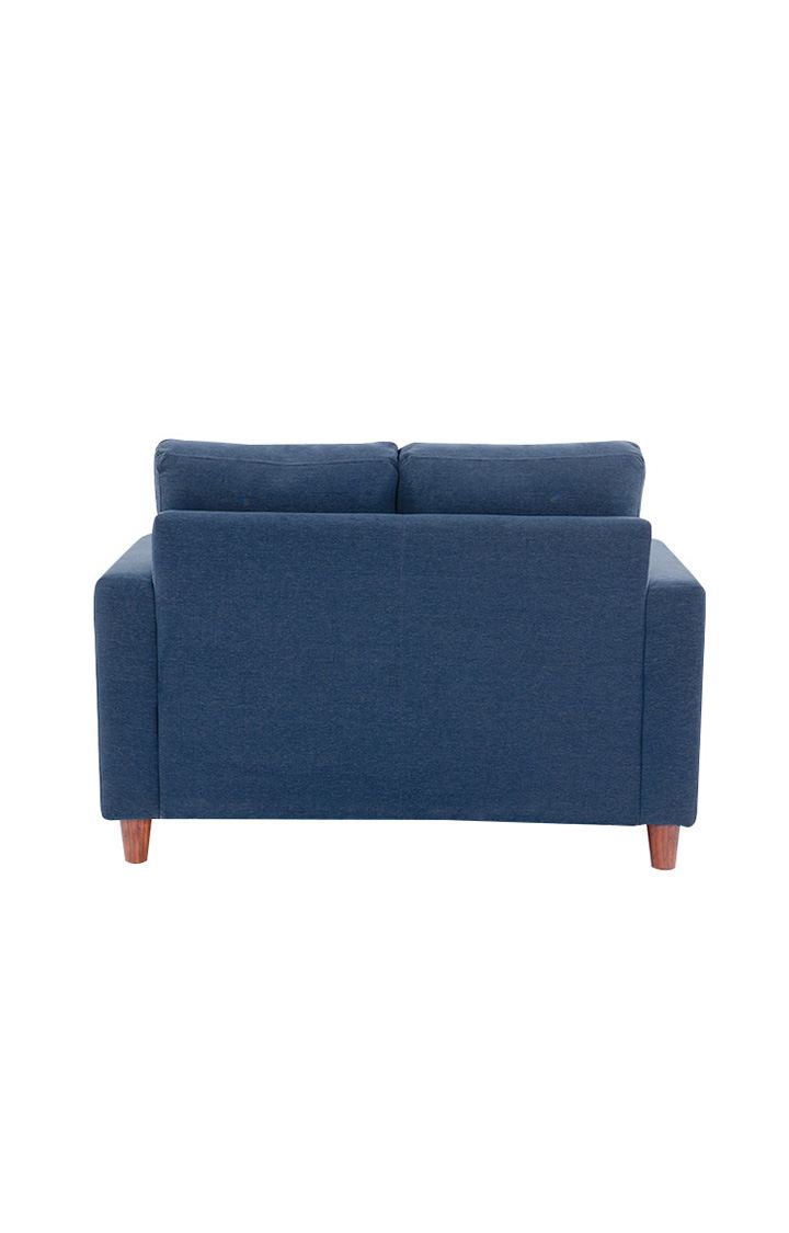 NEUDOT Roman Fabric Sofa for Living Room | 2 Seater Sofa for Drawing Room & Bedroom, Sofa for Office & Lounge - Dusky Blue