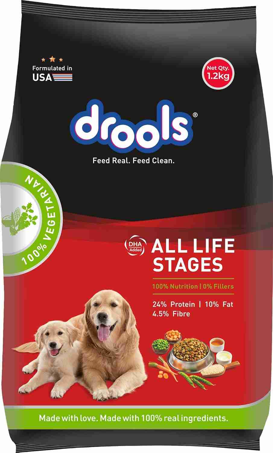 Drools Vegetarian Puppy and Adult Dog Veg Dry Food